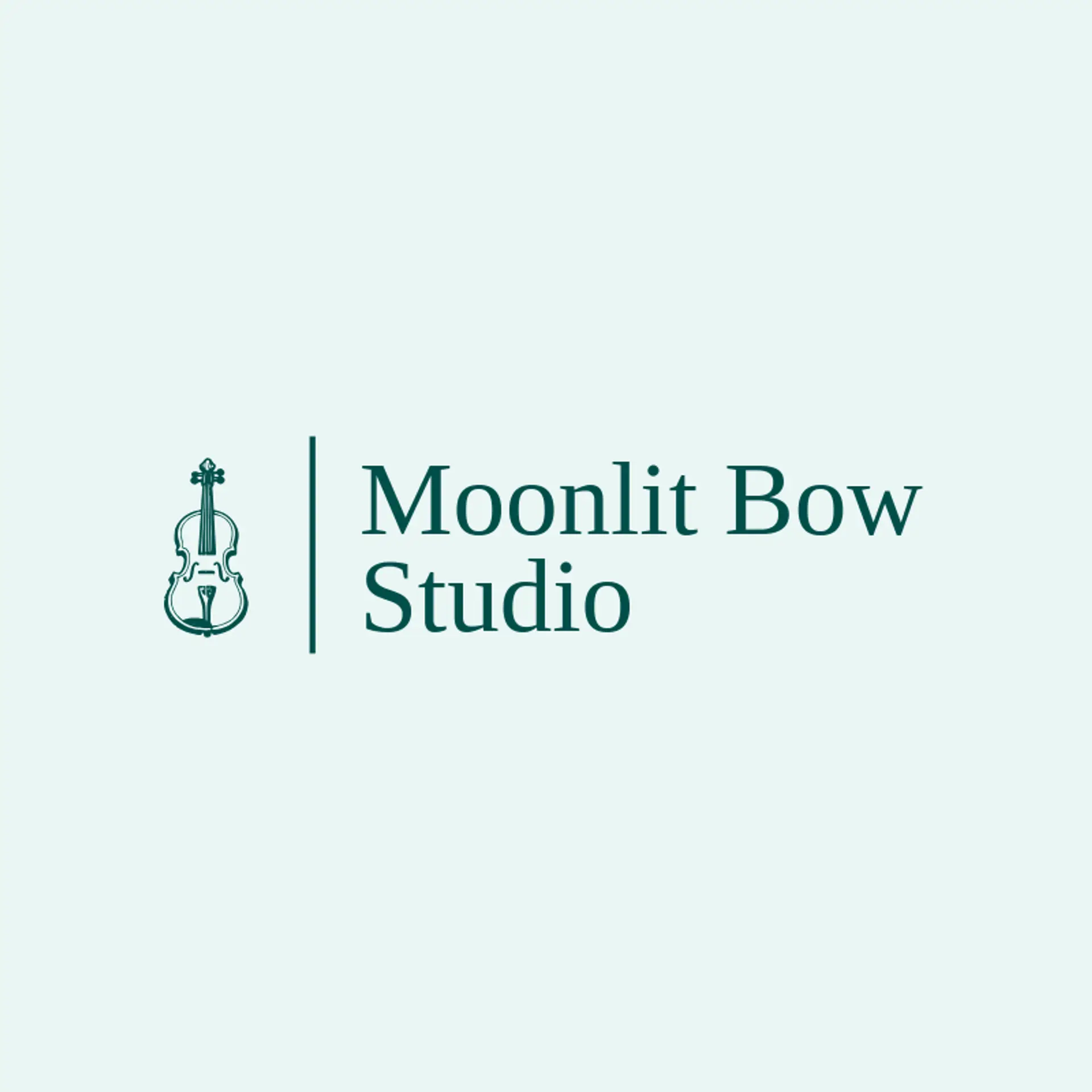 Moonlit Bow Studio logo for violin