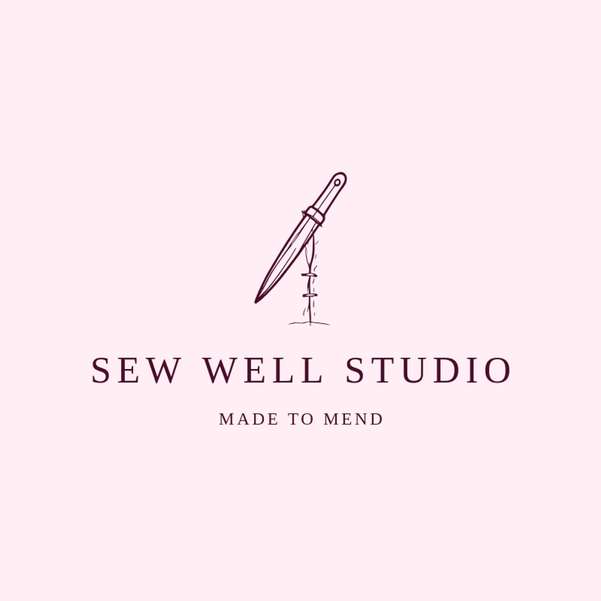 Sew Well Studio logo for stitching