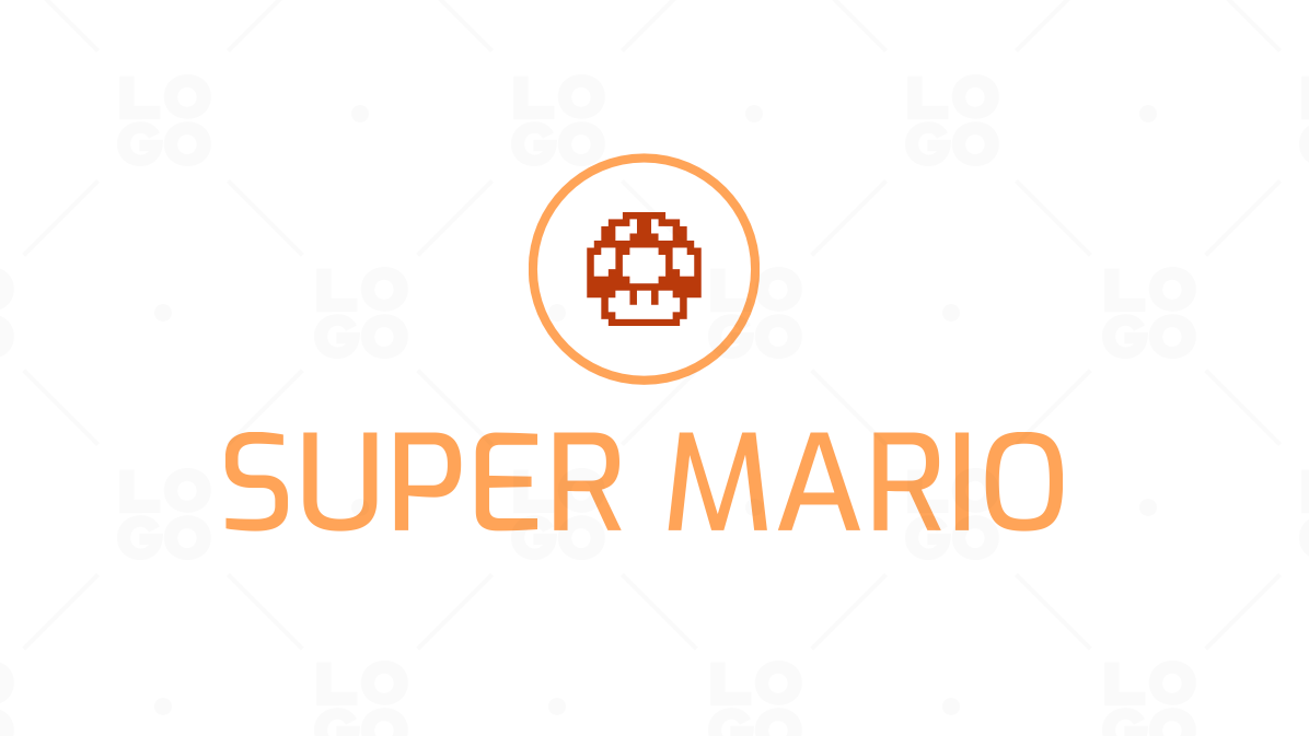 Super Mario logo variation