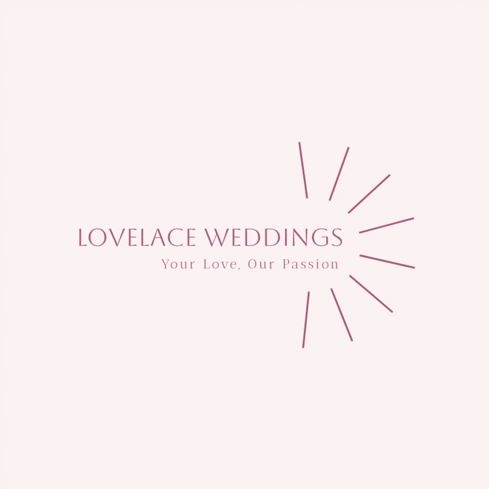 Lovelace Weddings logo for wedding