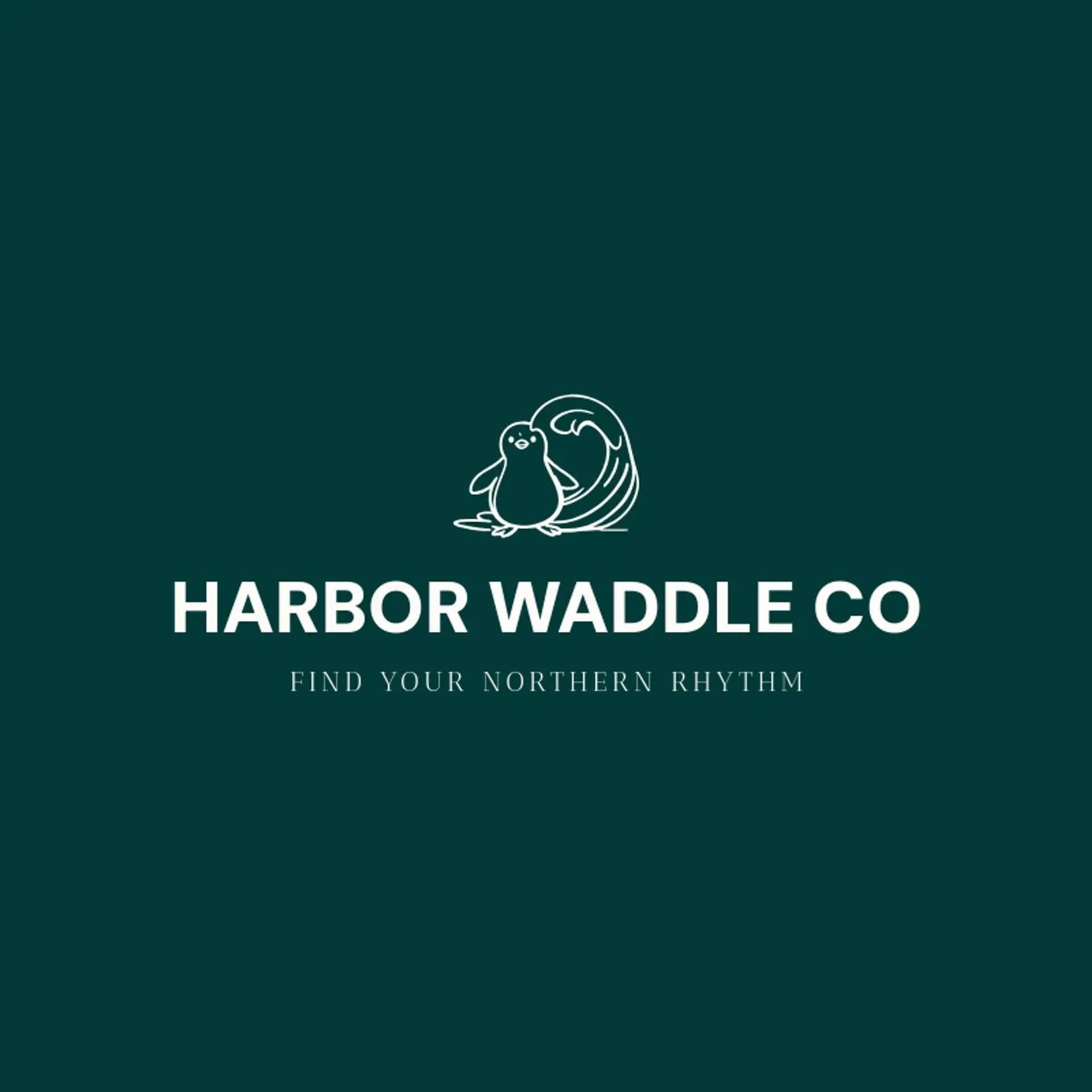 Harbor Waddle Co logo for penguin