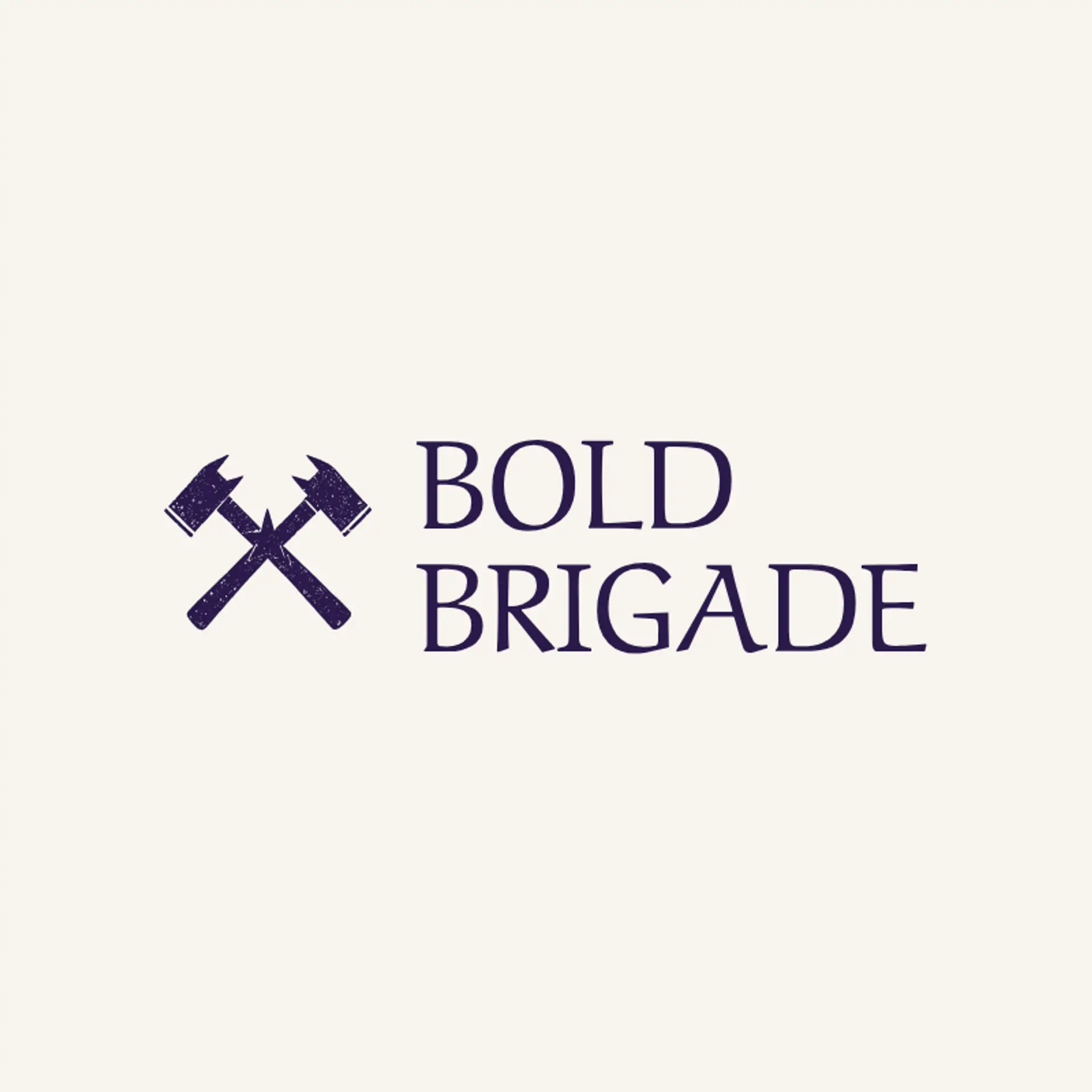 Bold Brigade logo for firefighter