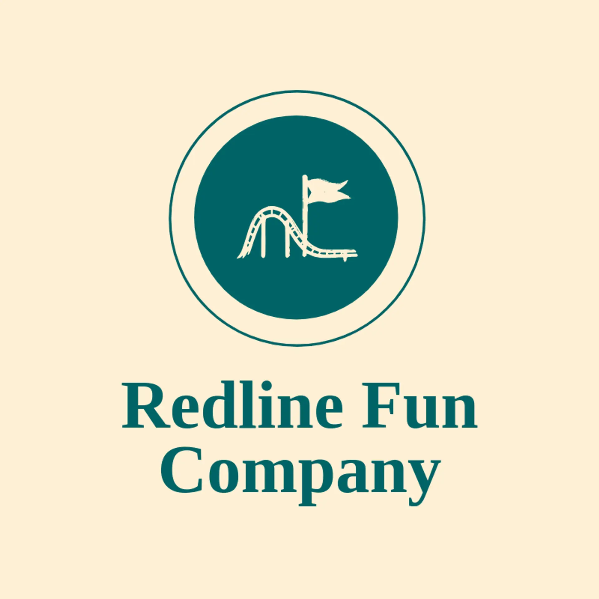 Redline Fun Company logo for roller coaster