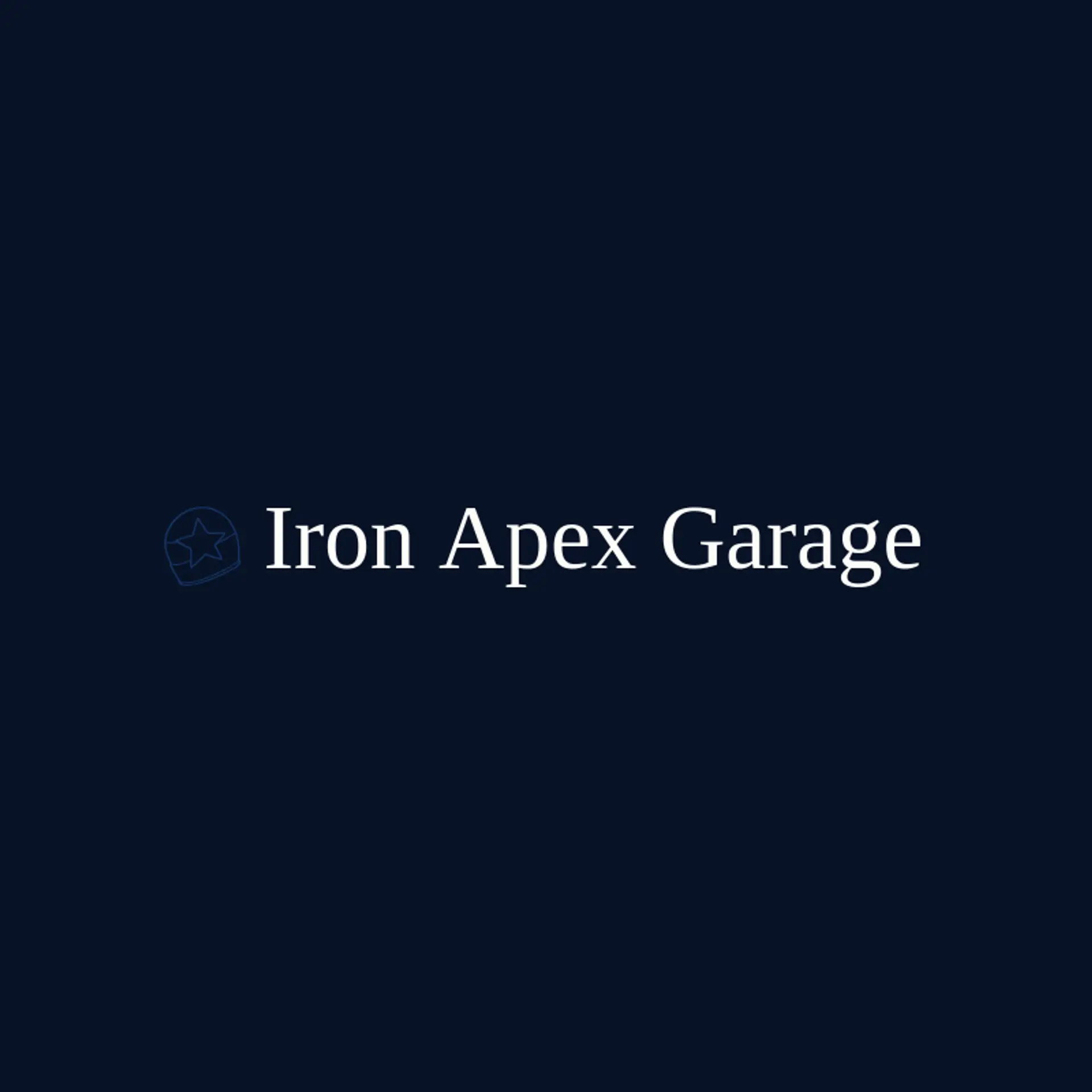 Iron Apex Garage logo for race