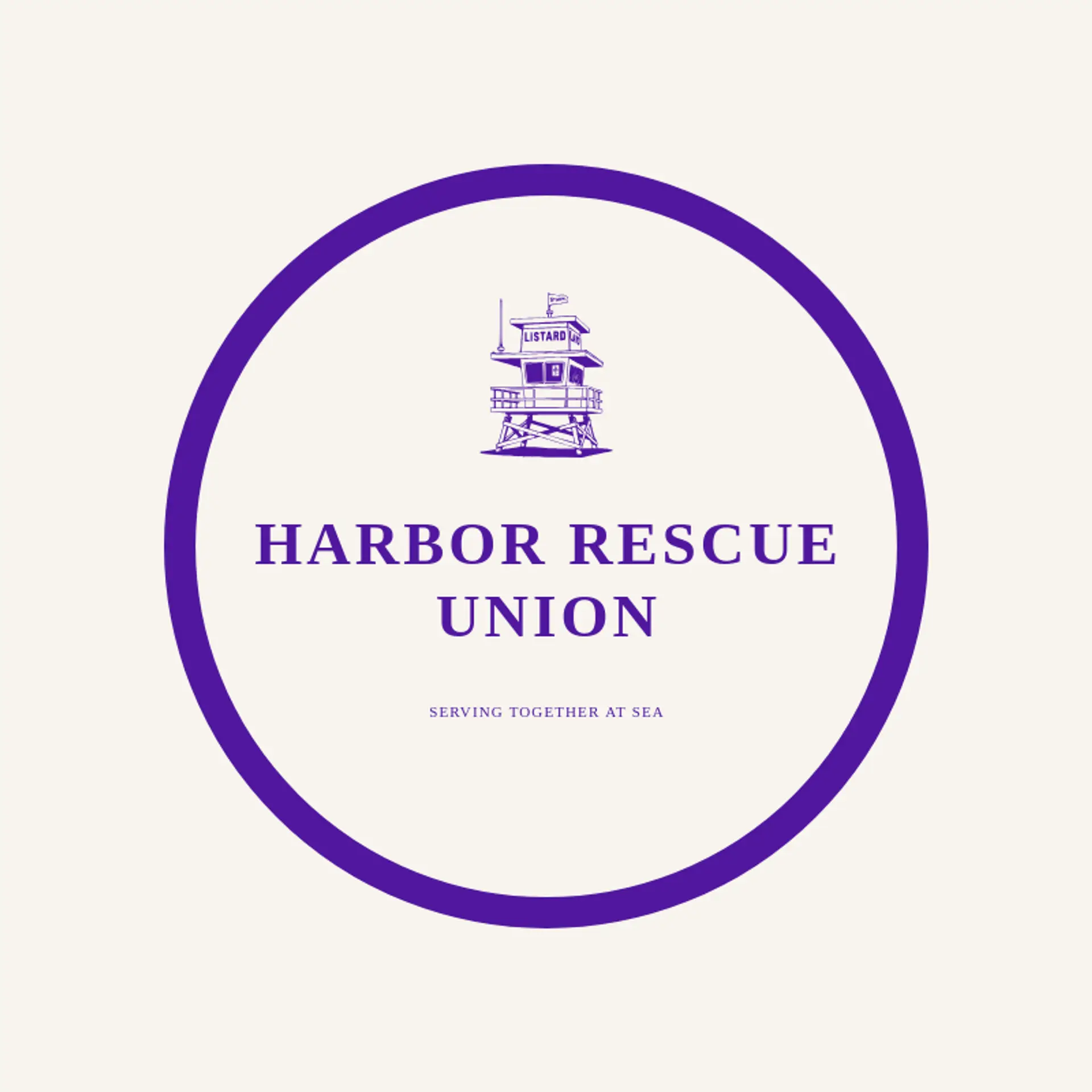Harbor Rescue Union logo for coast guard