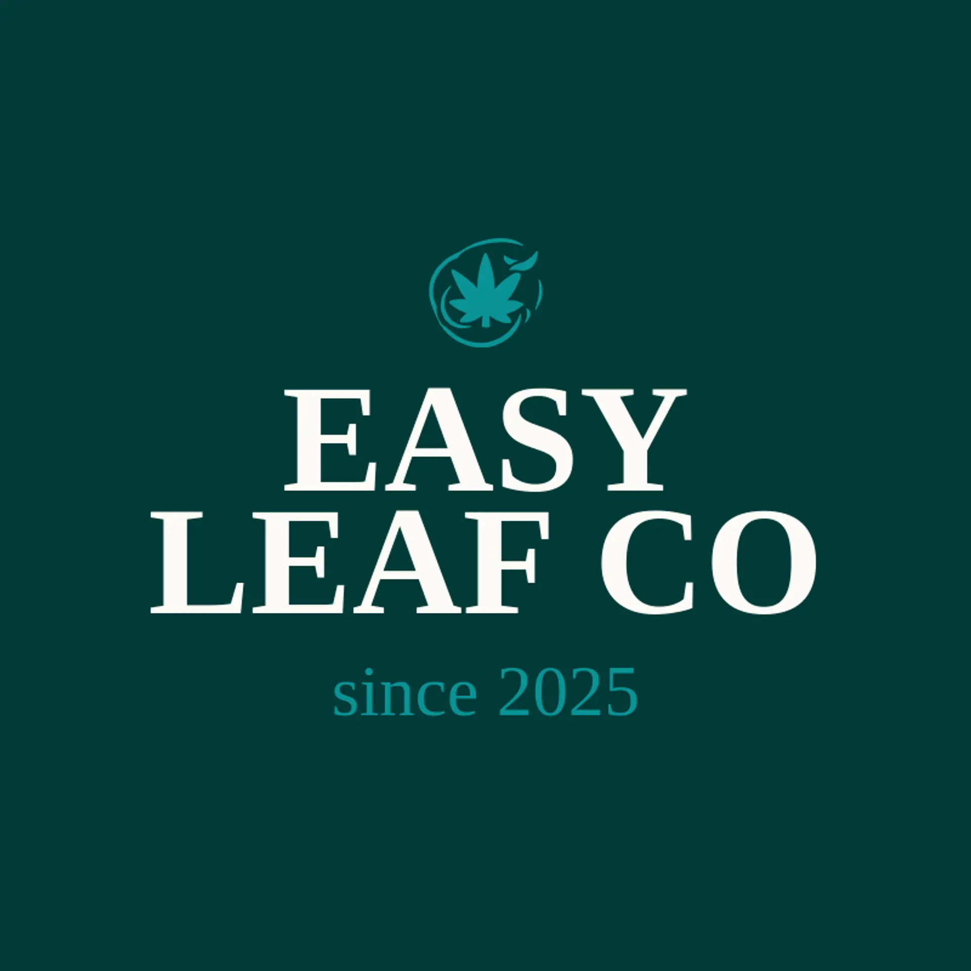 Easy Leaf Co logo for marijuana