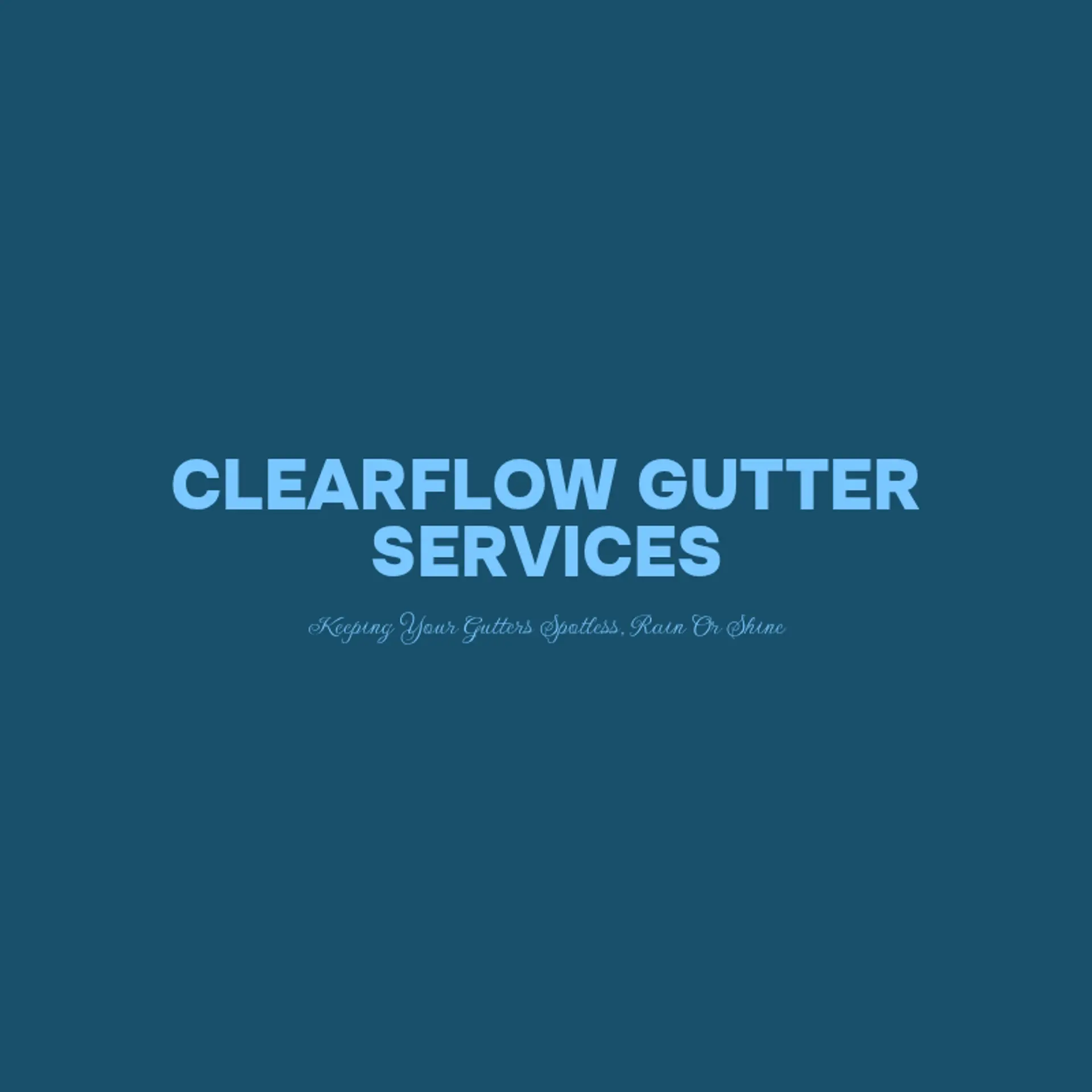 ClearFlow Gutter Services logo for gutter cleaning