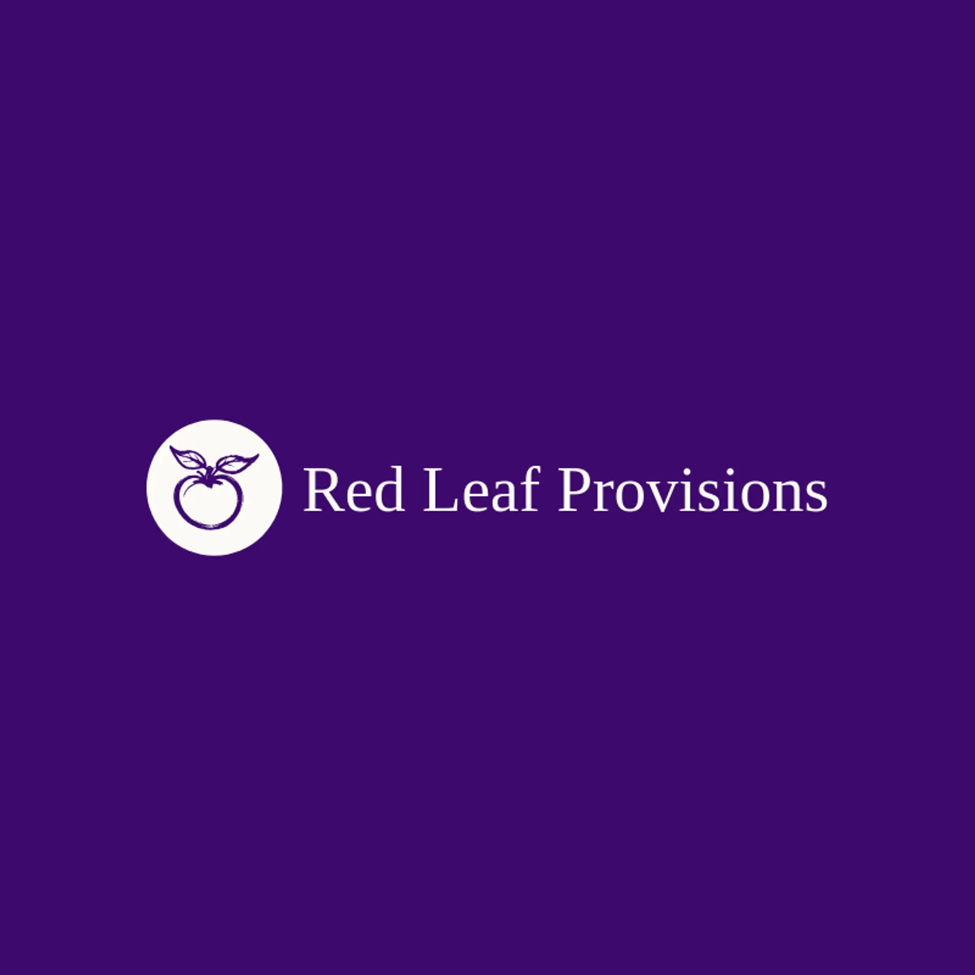 Red Leaf Provisions logo for tomato