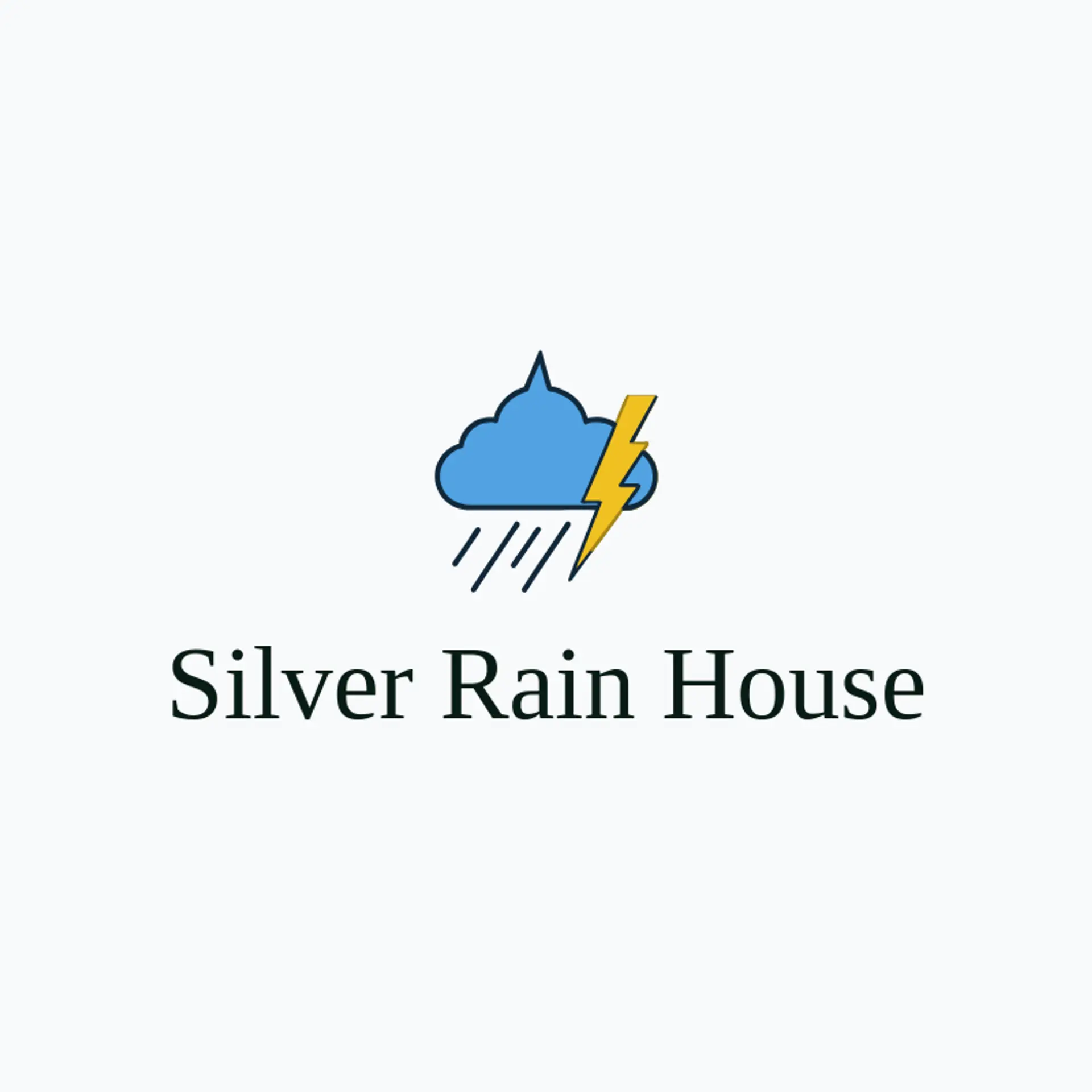 Silver Rain House logo for drip