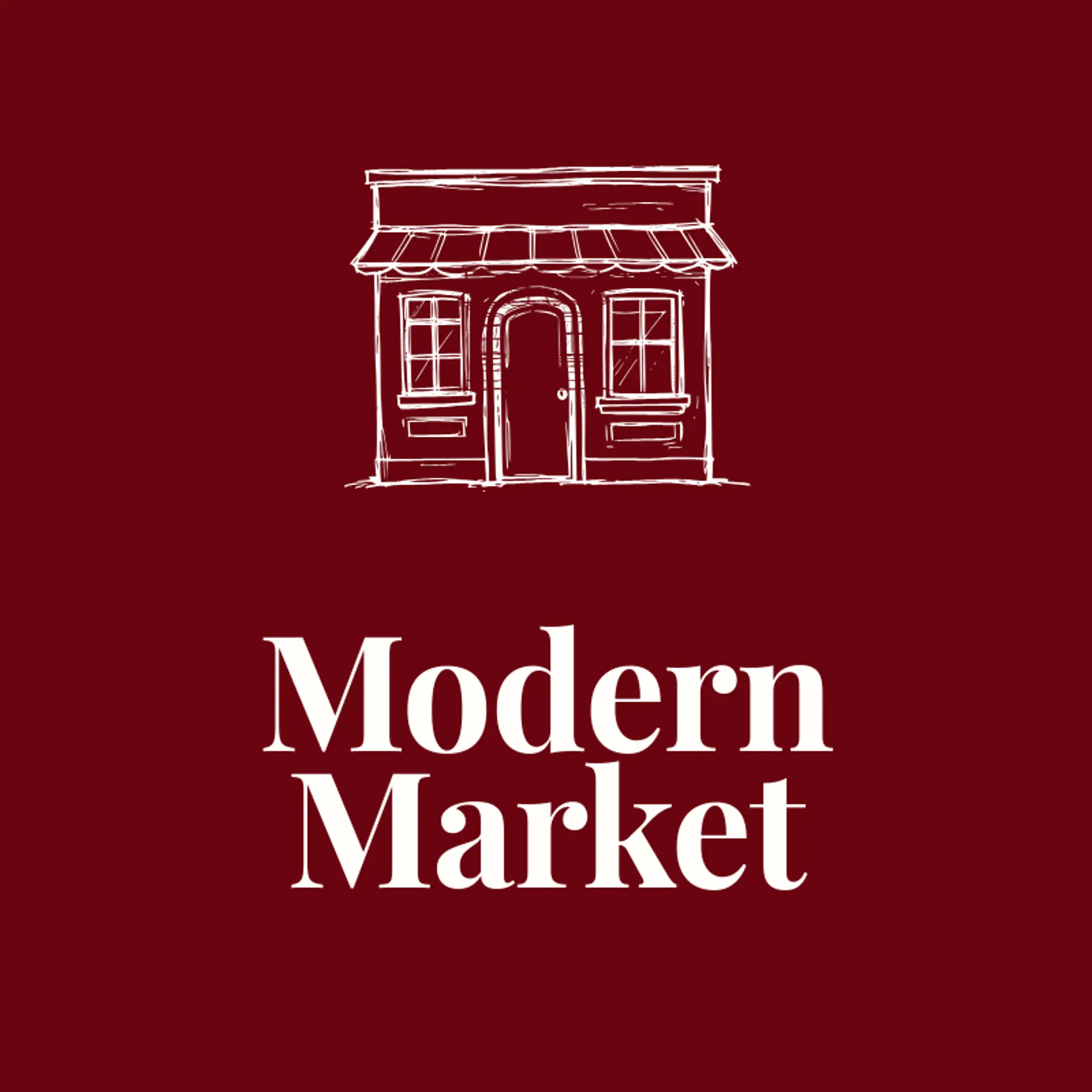 Modern Market logo for shop