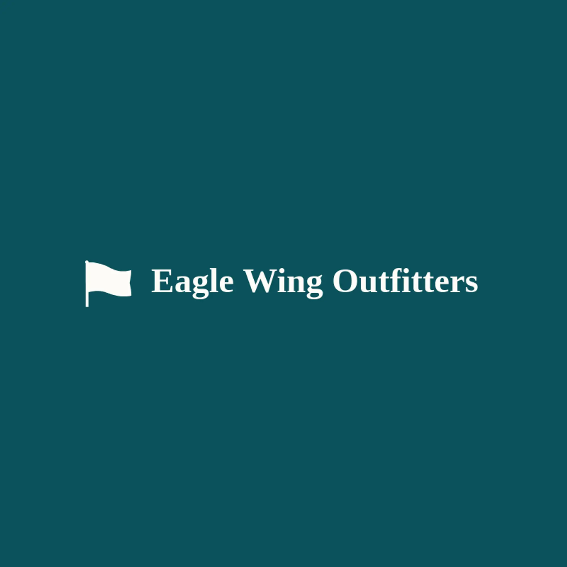 Eagle Wing Outfitters logo for american flag