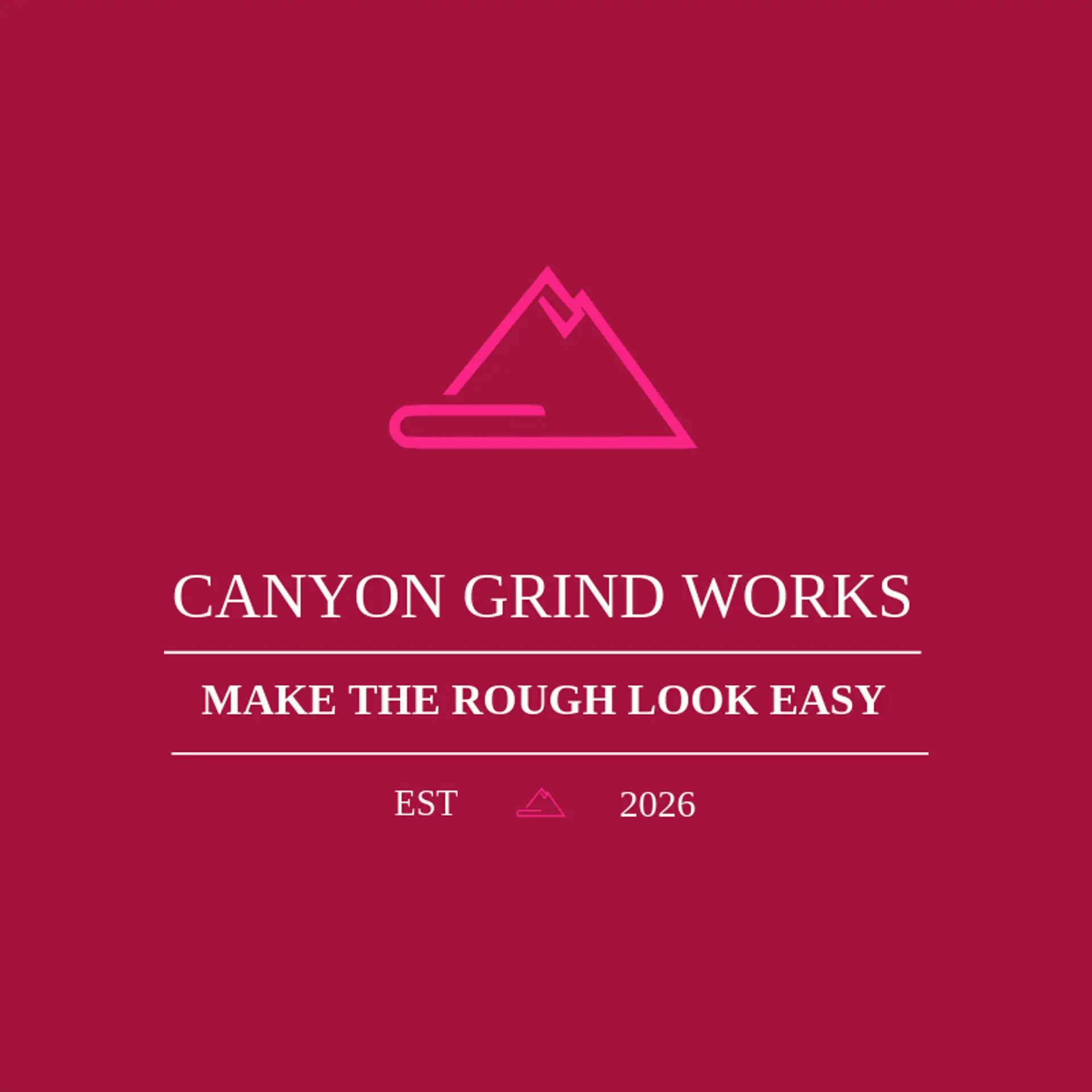 Canyon Grind Works logo for skate