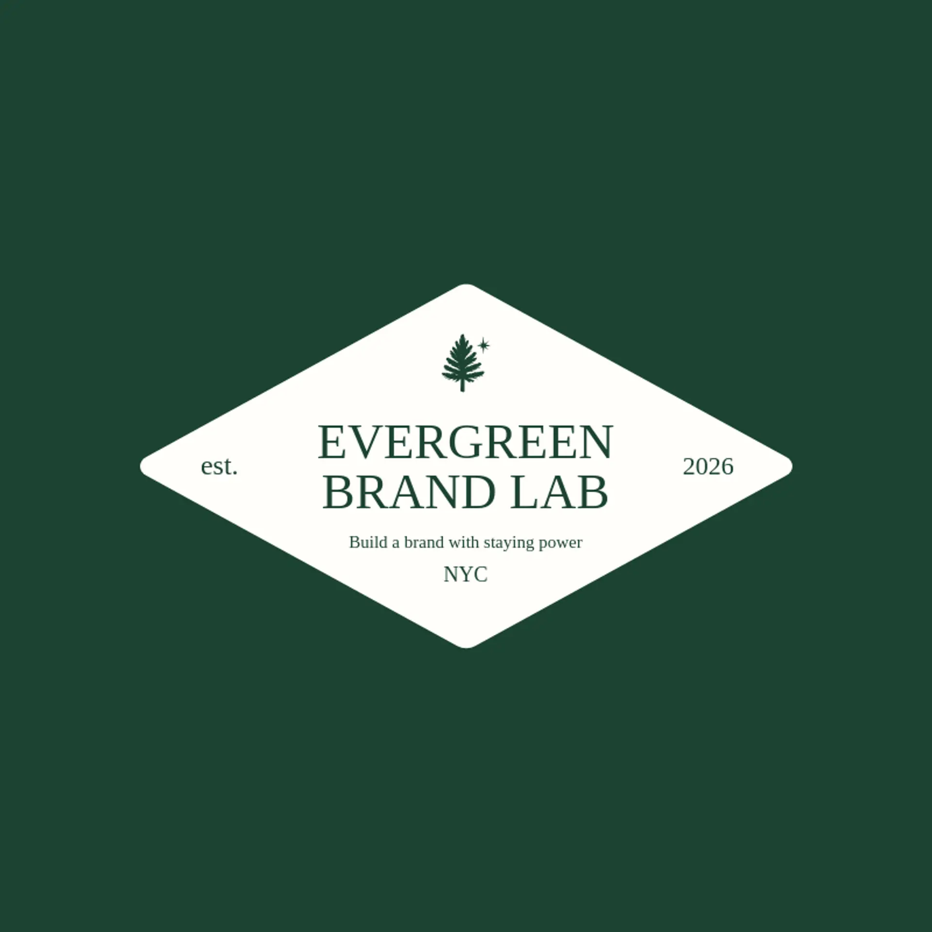 Evergreen Brand Lab logo for agency