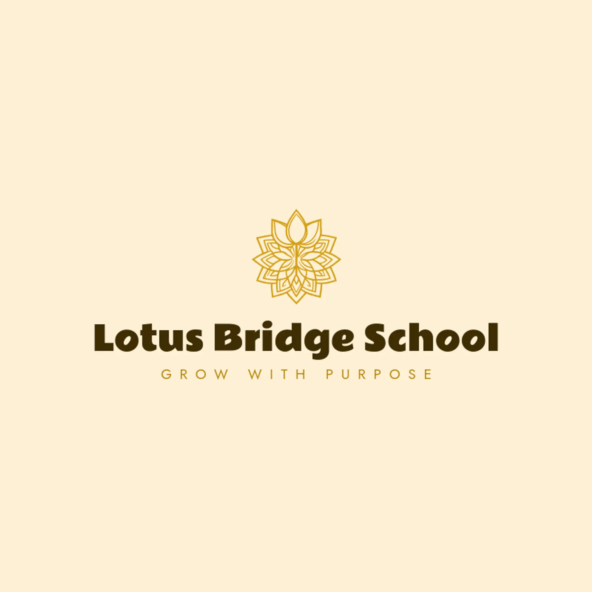 Lotus Bridge School logo for lotus