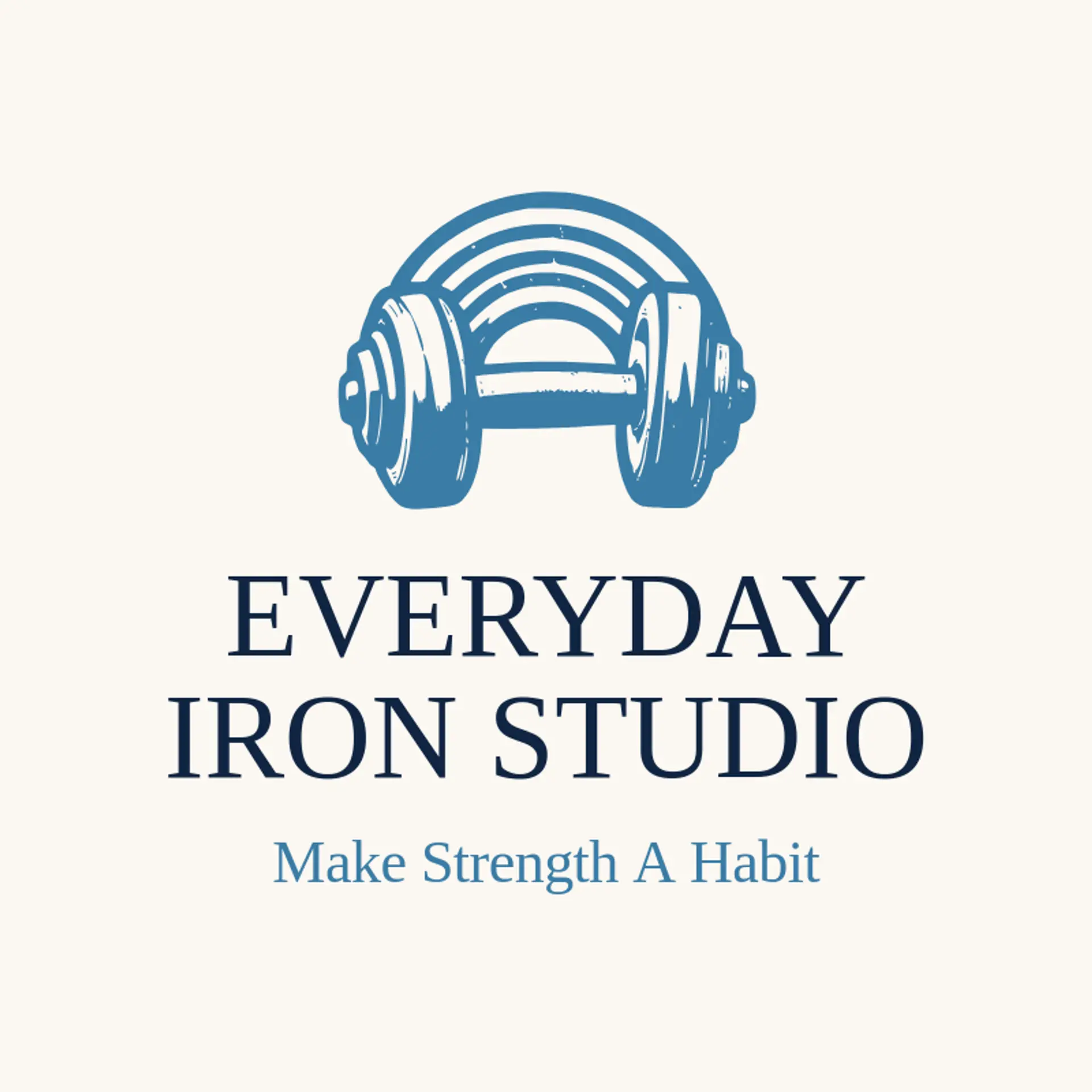 Everyday Iron Studio logo for dumbbell