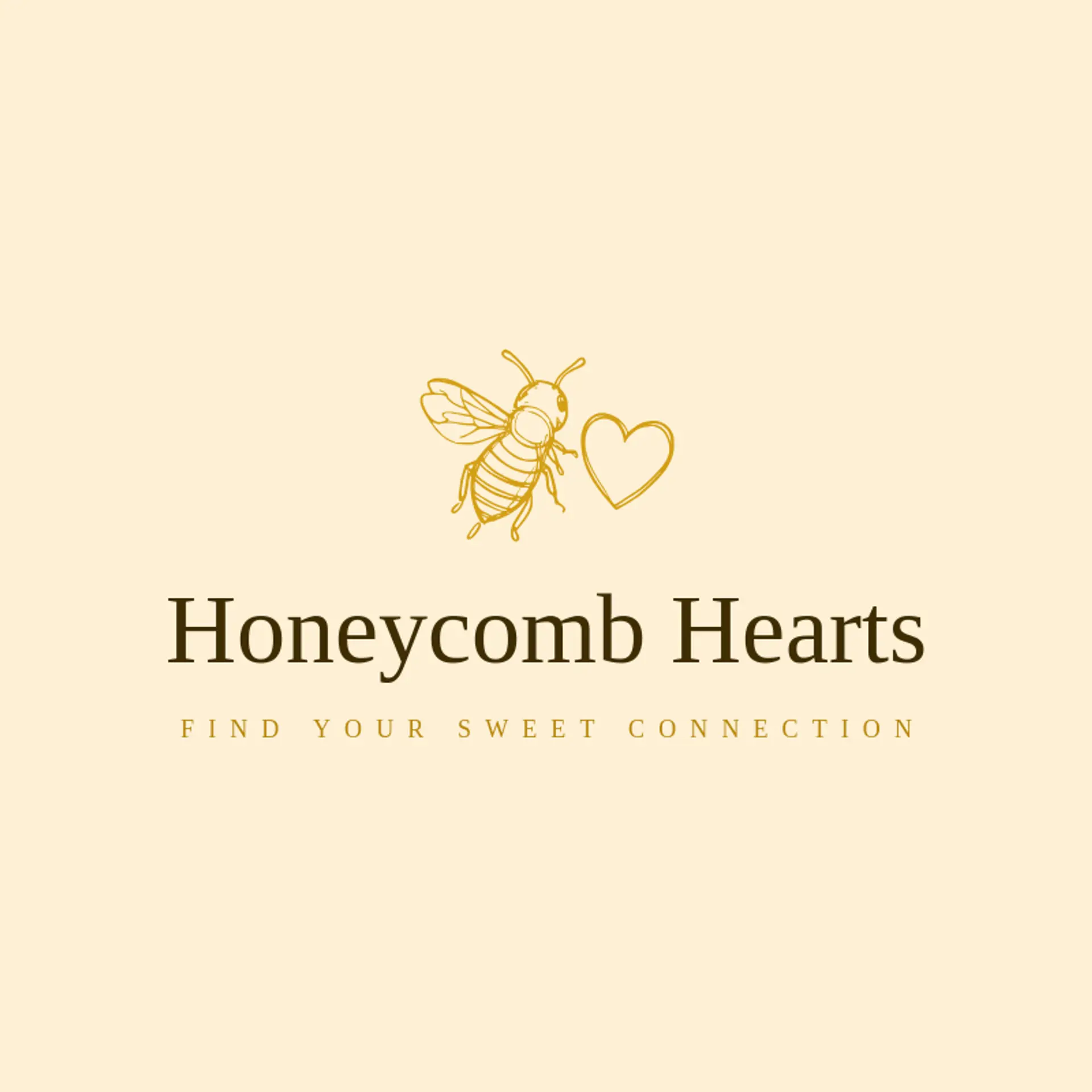 Honeycomb Hearts logo for dating app