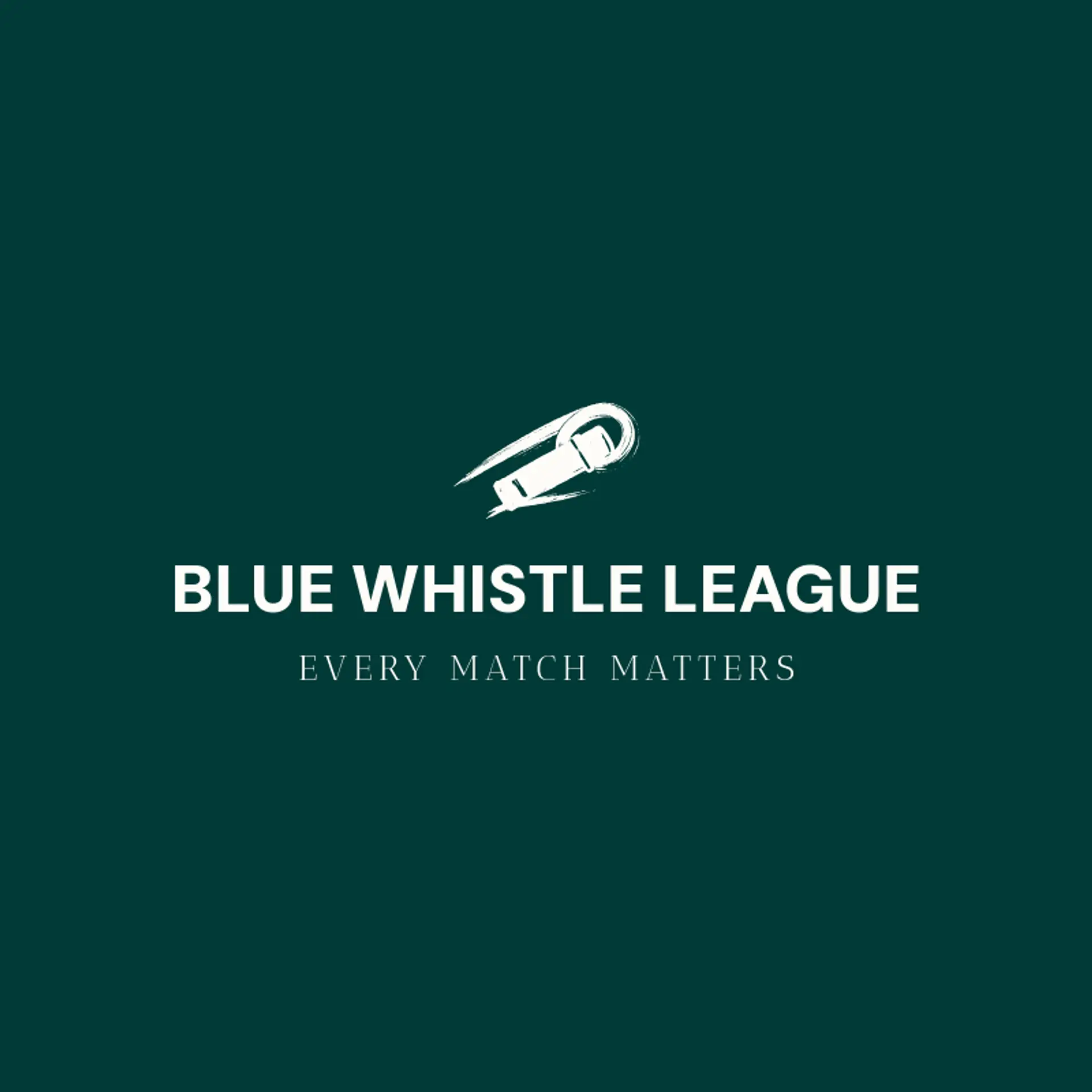 Blue Whistle League logo for futsal