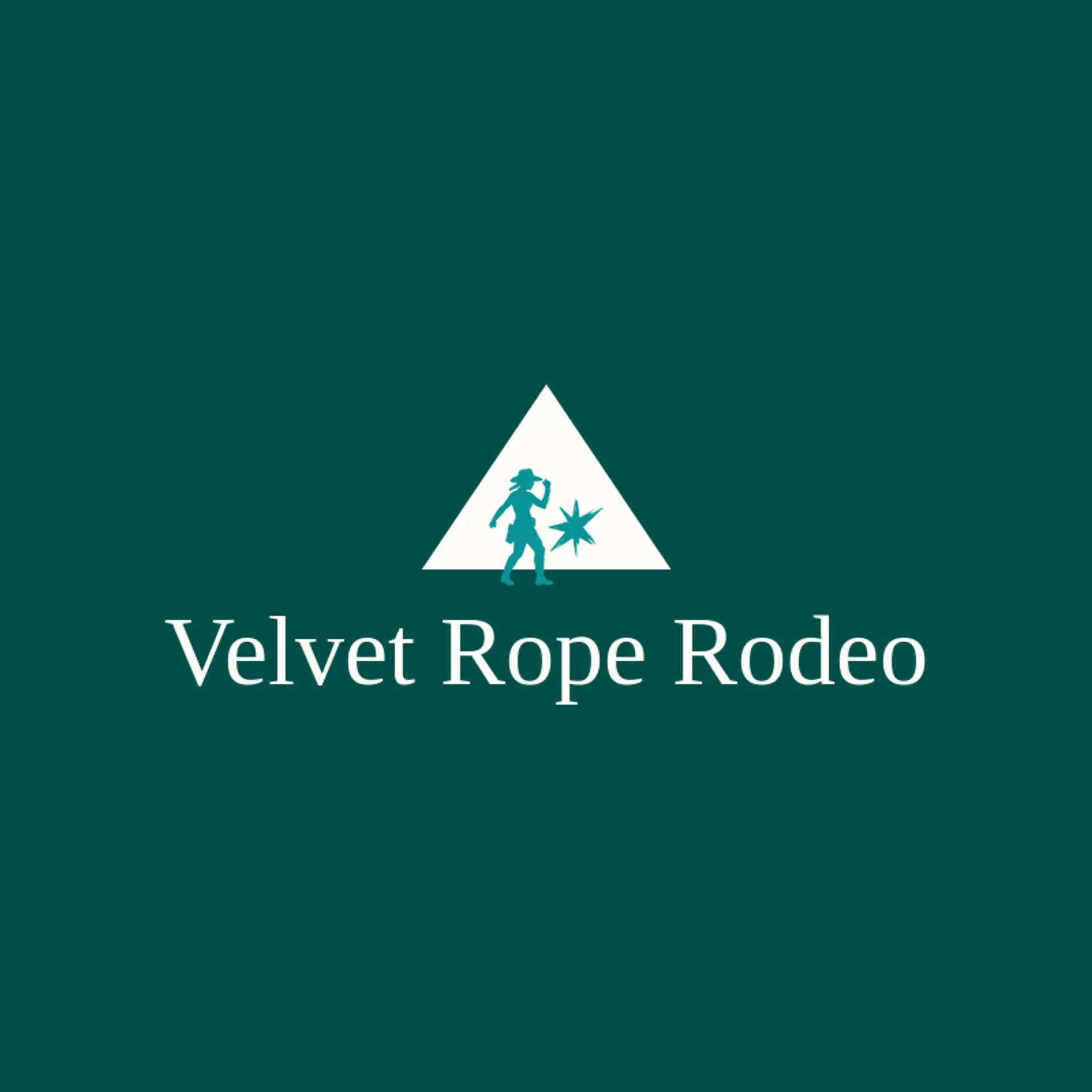 Velvet Rope Rodeo logo for cowgirl
