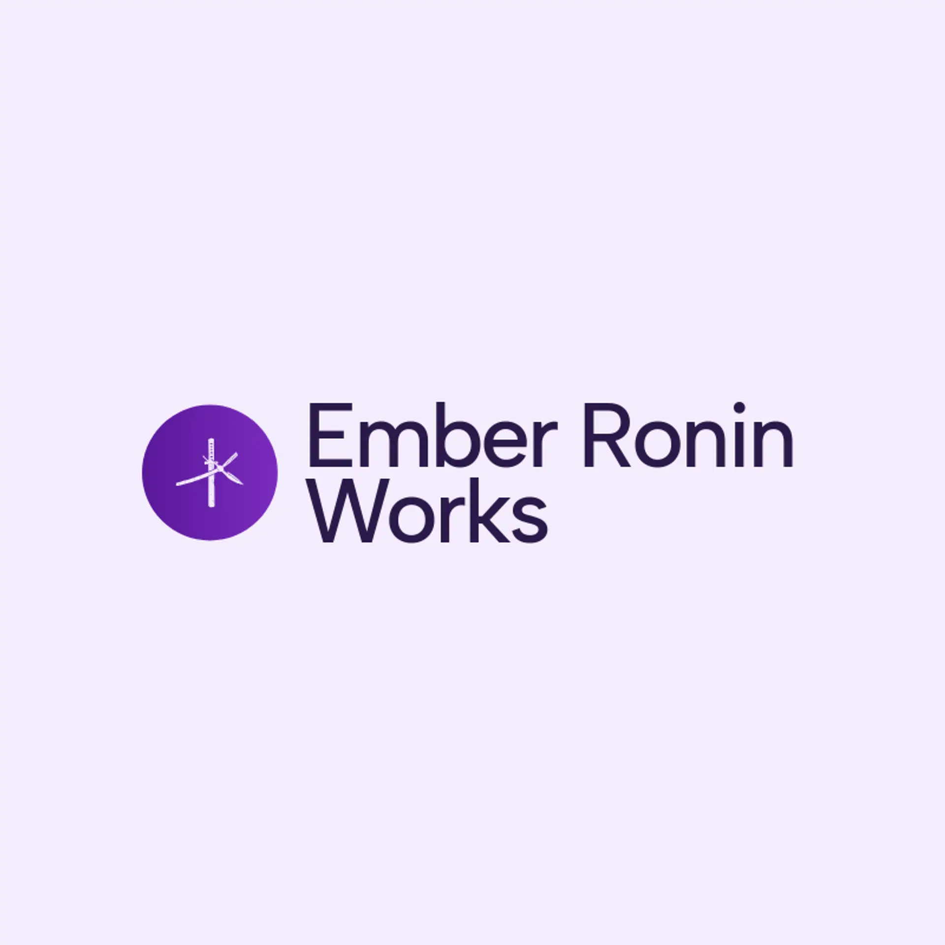 Ember Ronin Works logo for samurai