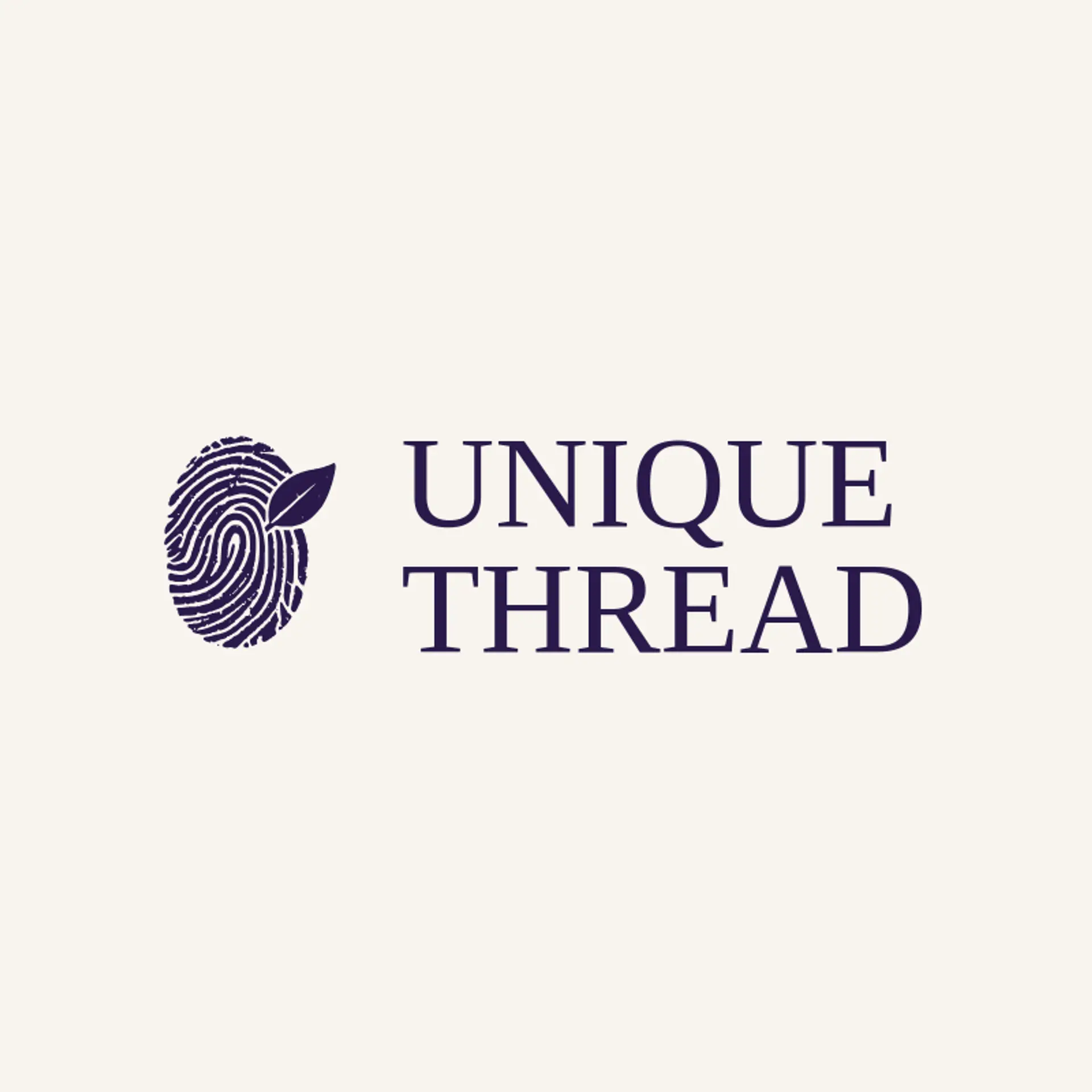 Unique Thread logo for person