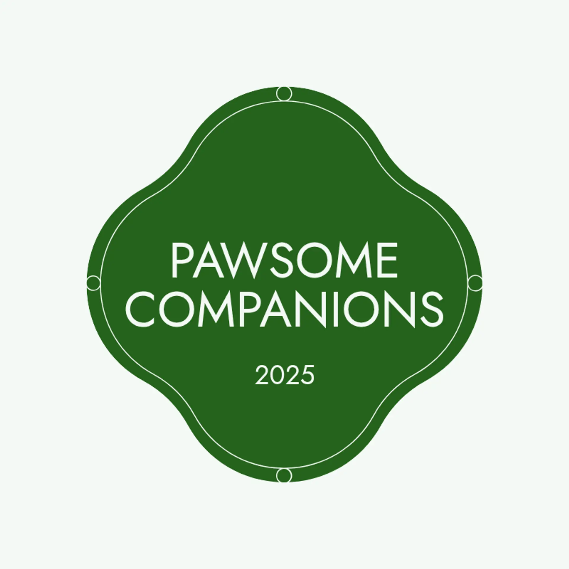 Pawsome Companions logo for pet care