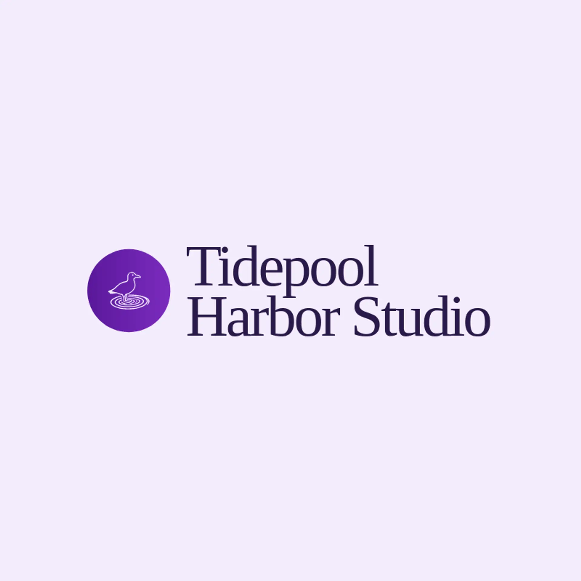Tidepool Harbor Studio logo for seagull