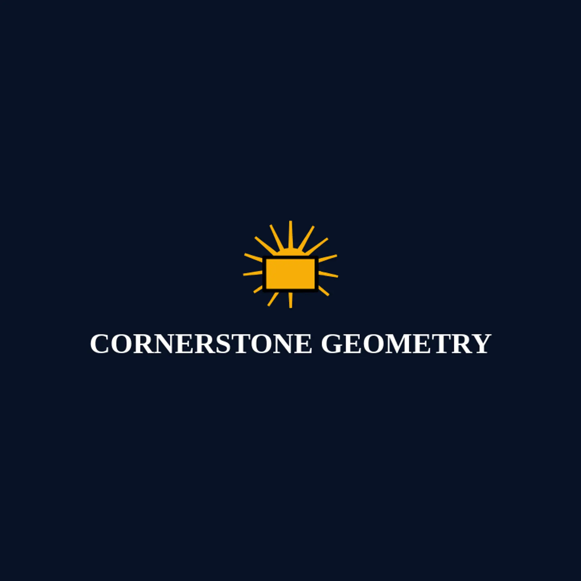 Cornerstone Geometry logo for rectangle