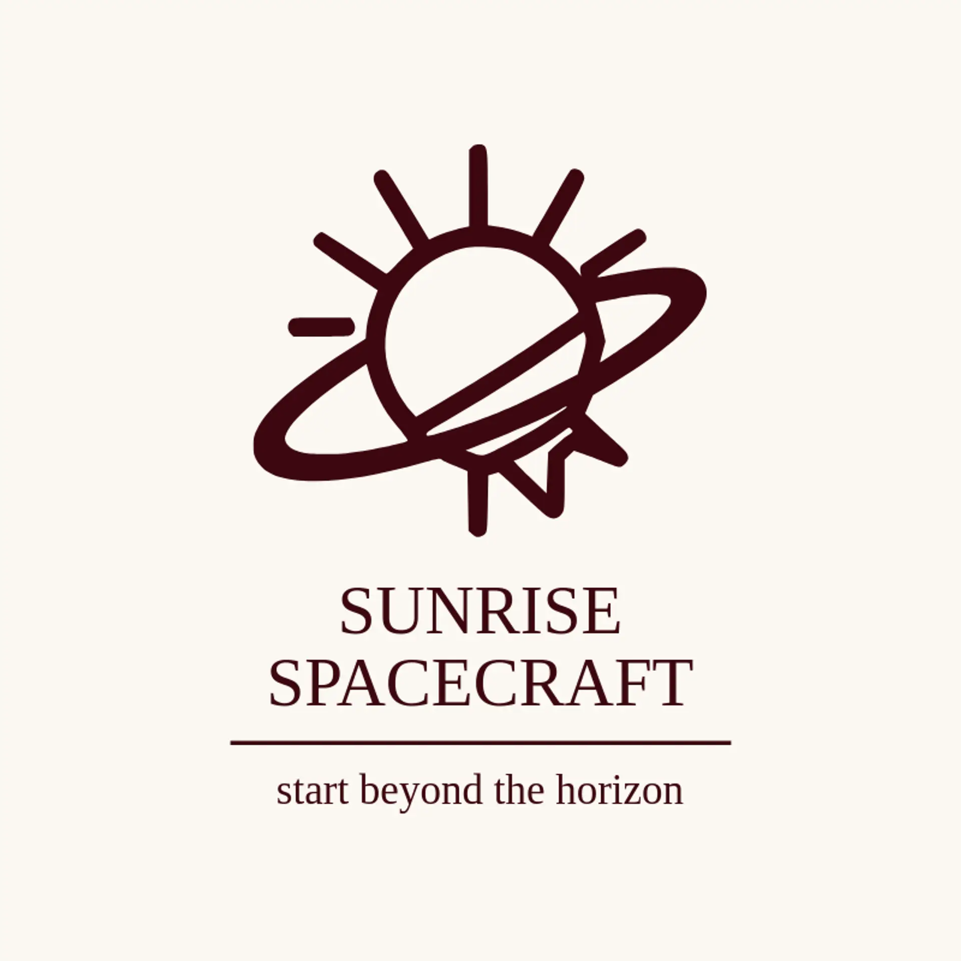 Sunrise Spacecraft logo for aerospace