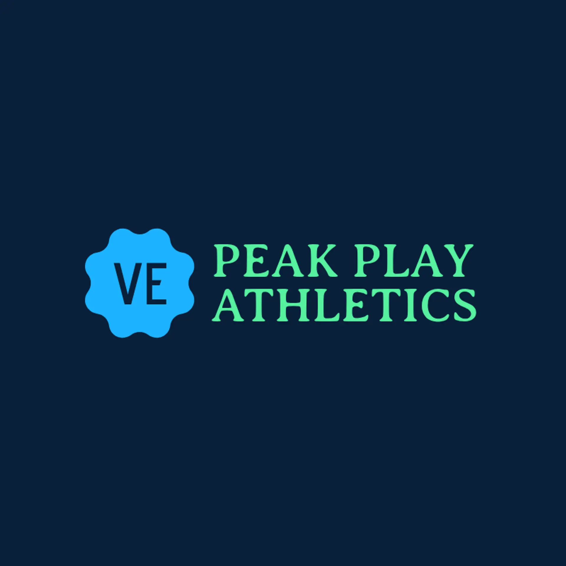 Peak Play Athletics logo for sports