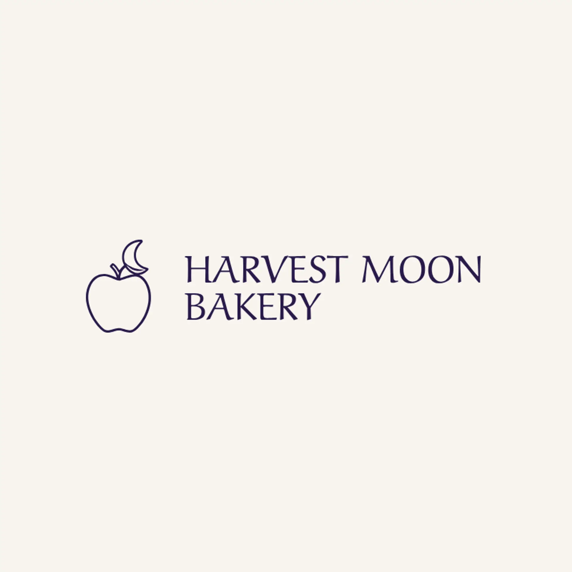 Harvest Moon Bakery logo for apple