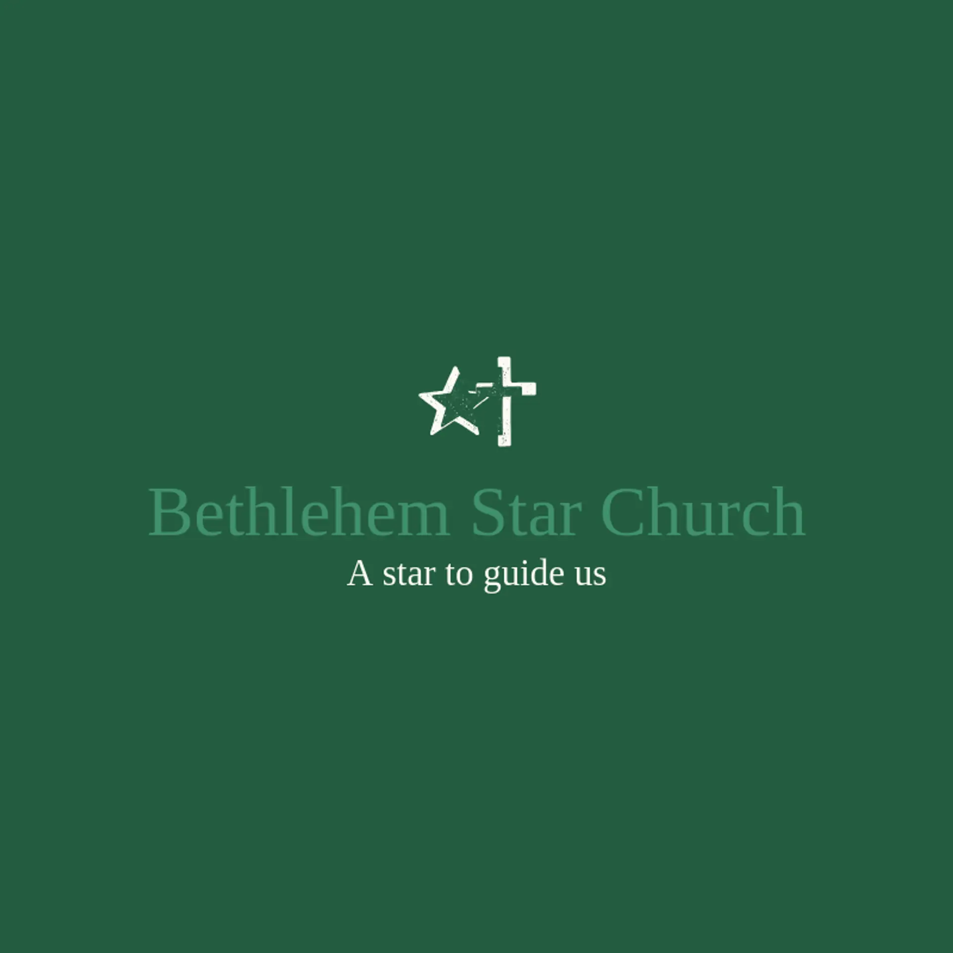 Bethlehem Star Church logo for christian