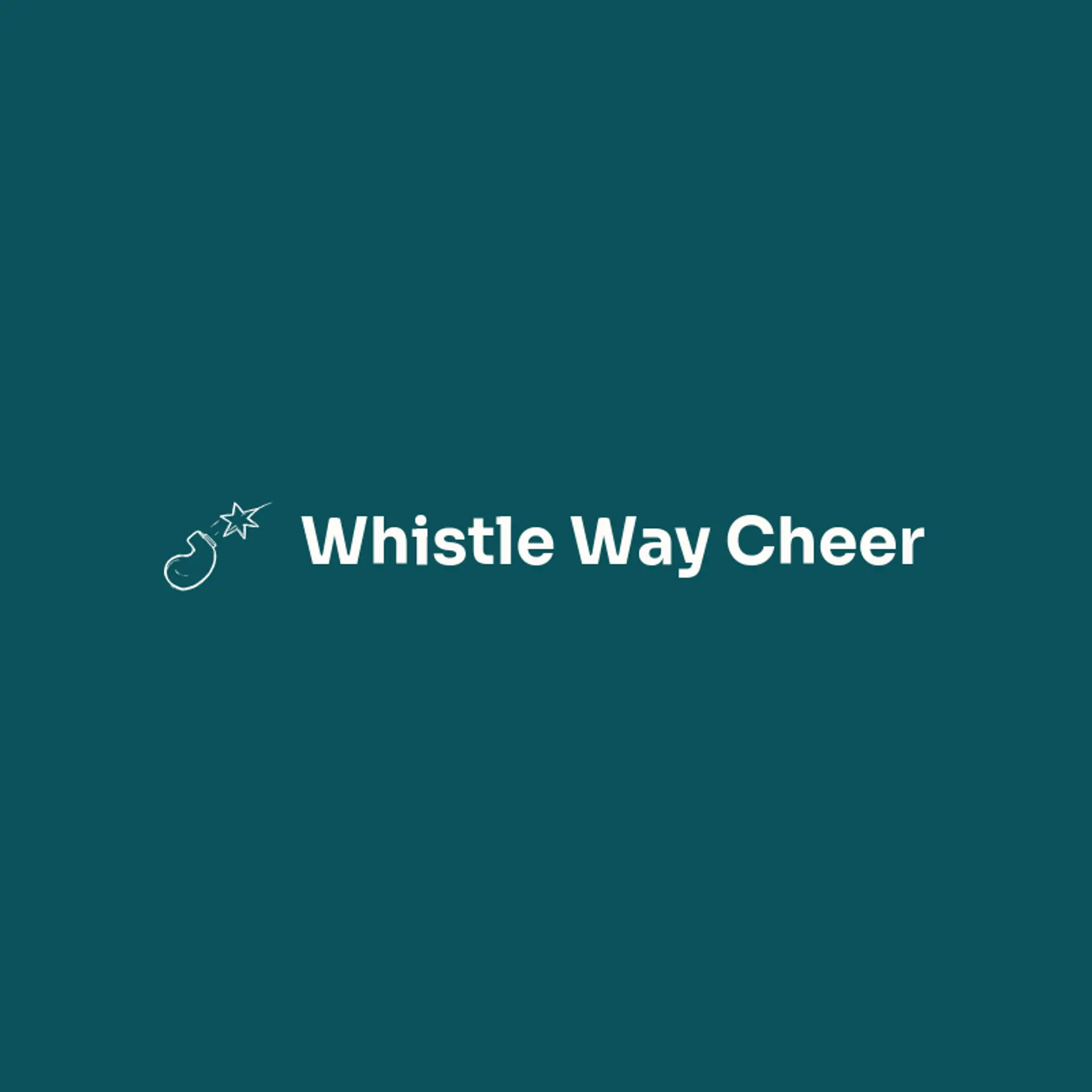 Whistle Way Cheer logo for cheerleading