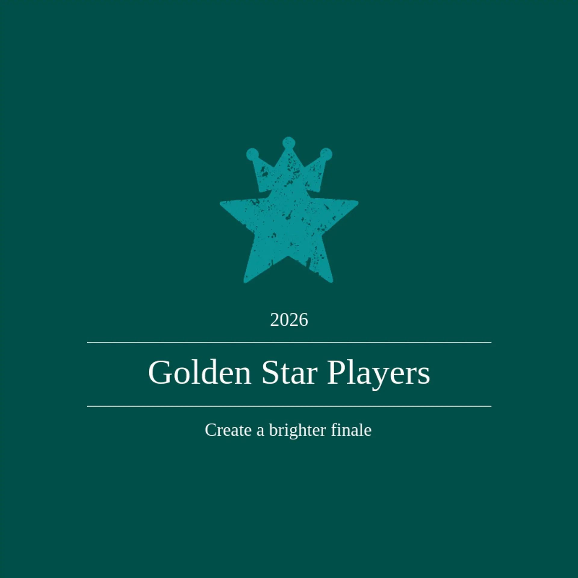 Golden Star Players logo for theatre