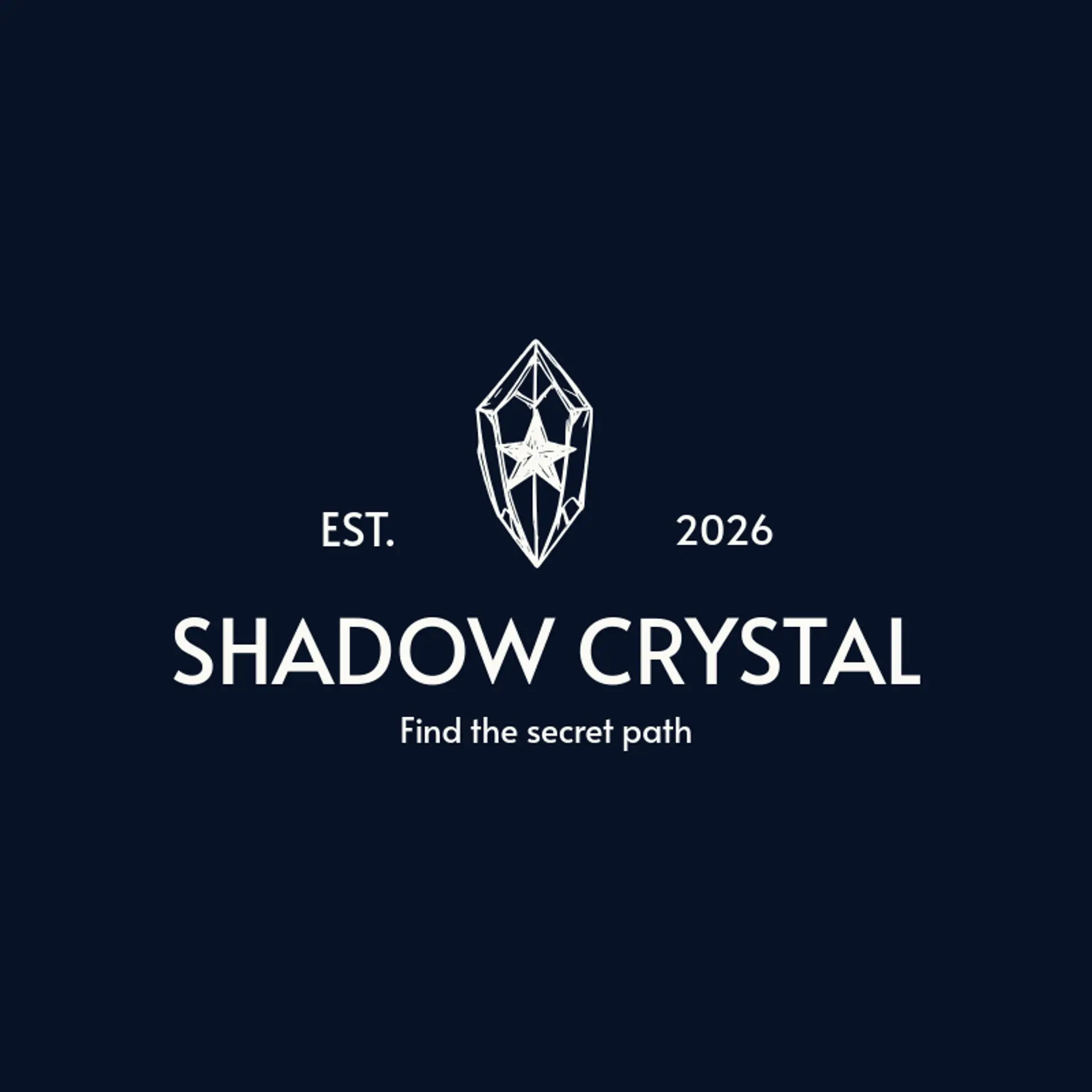 Shadow Crystal logo for fantasy