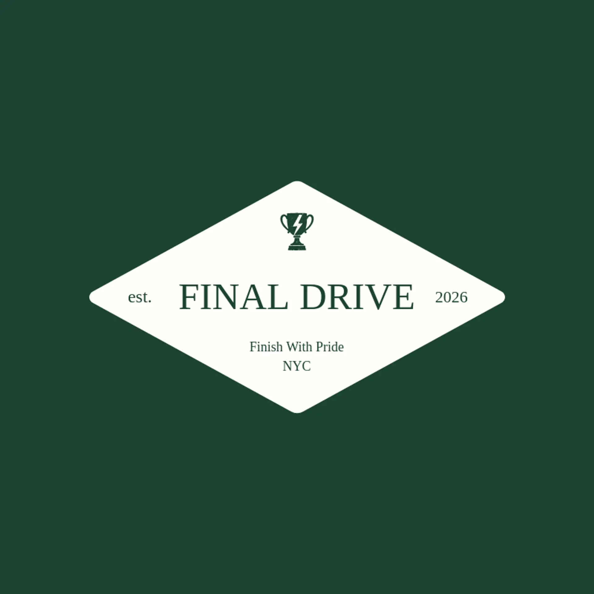 Final Drive logo for american football