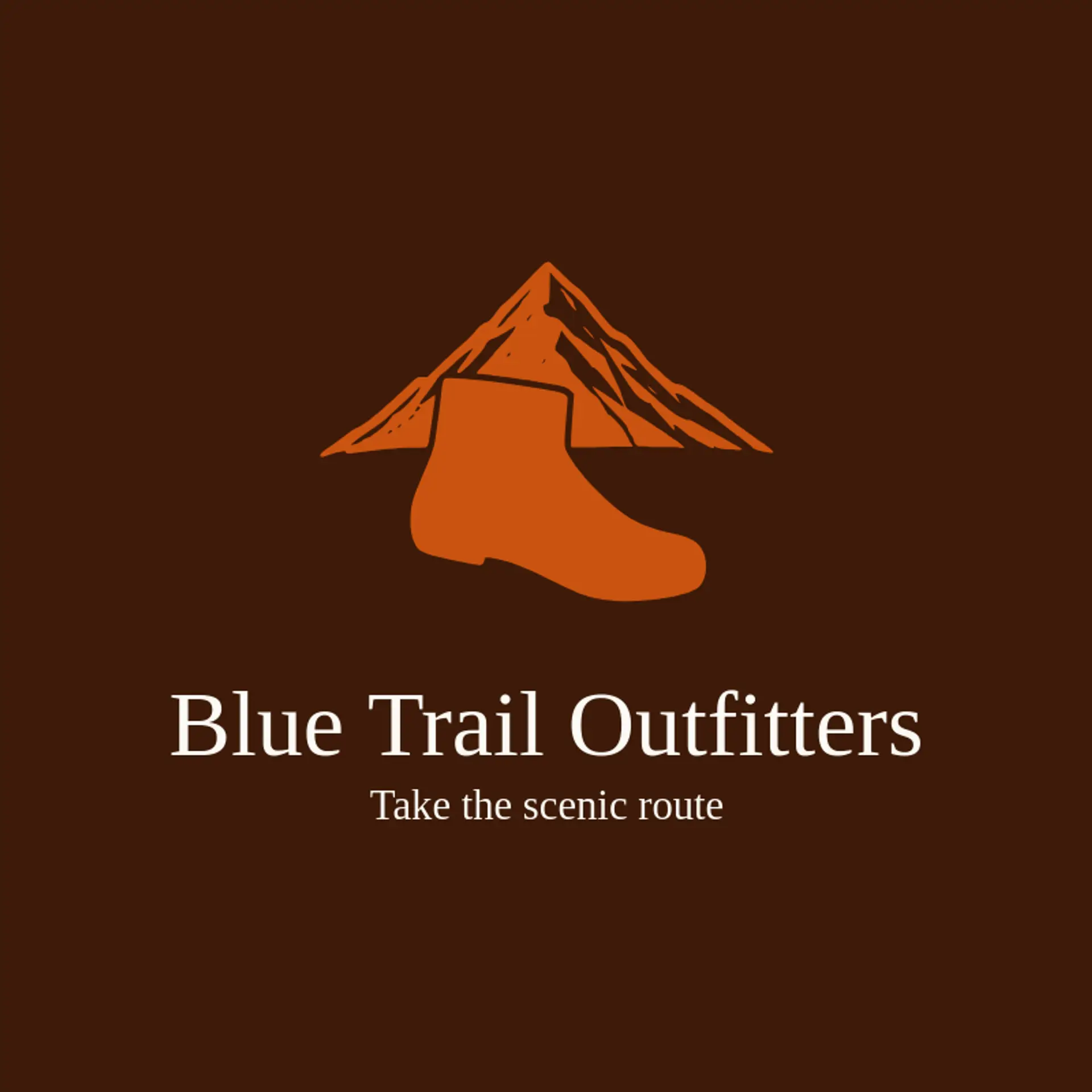 Blue Trail Outfitters logo for foot
