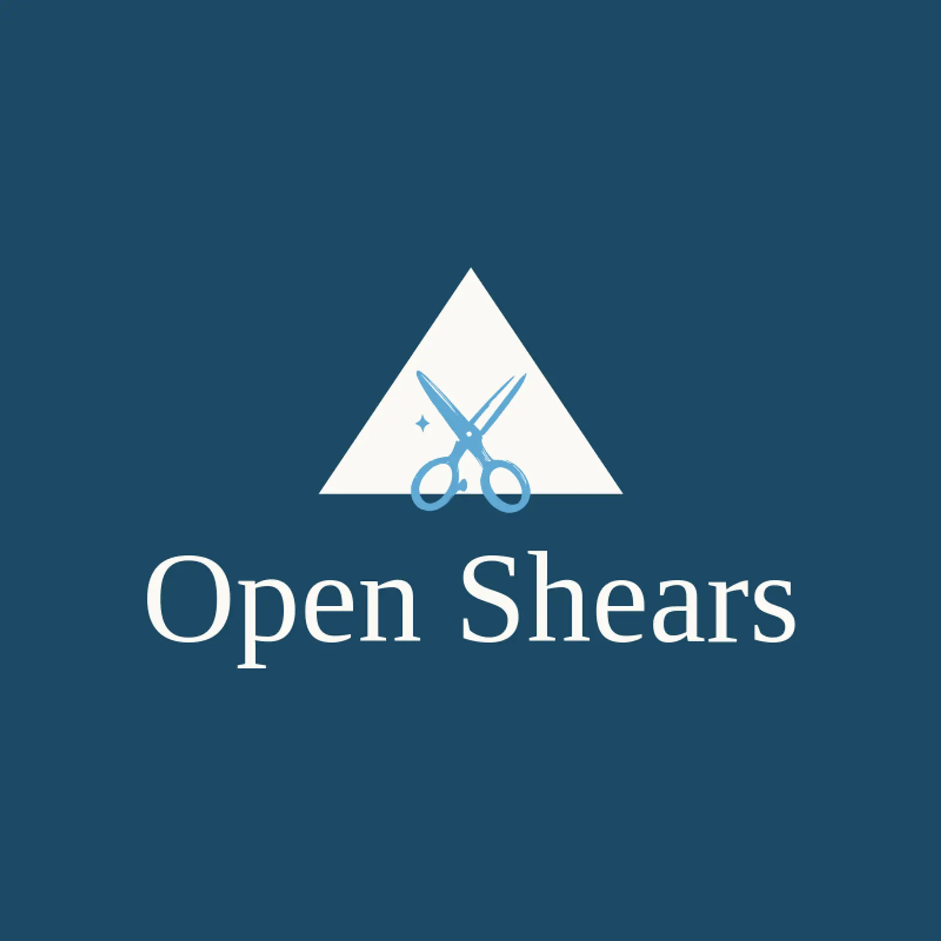 Open Shears logo for clothes