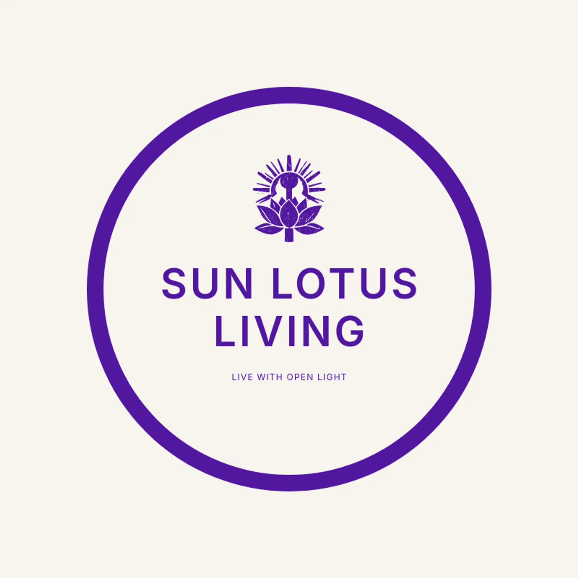 Sun Lotus Living logo for trishul