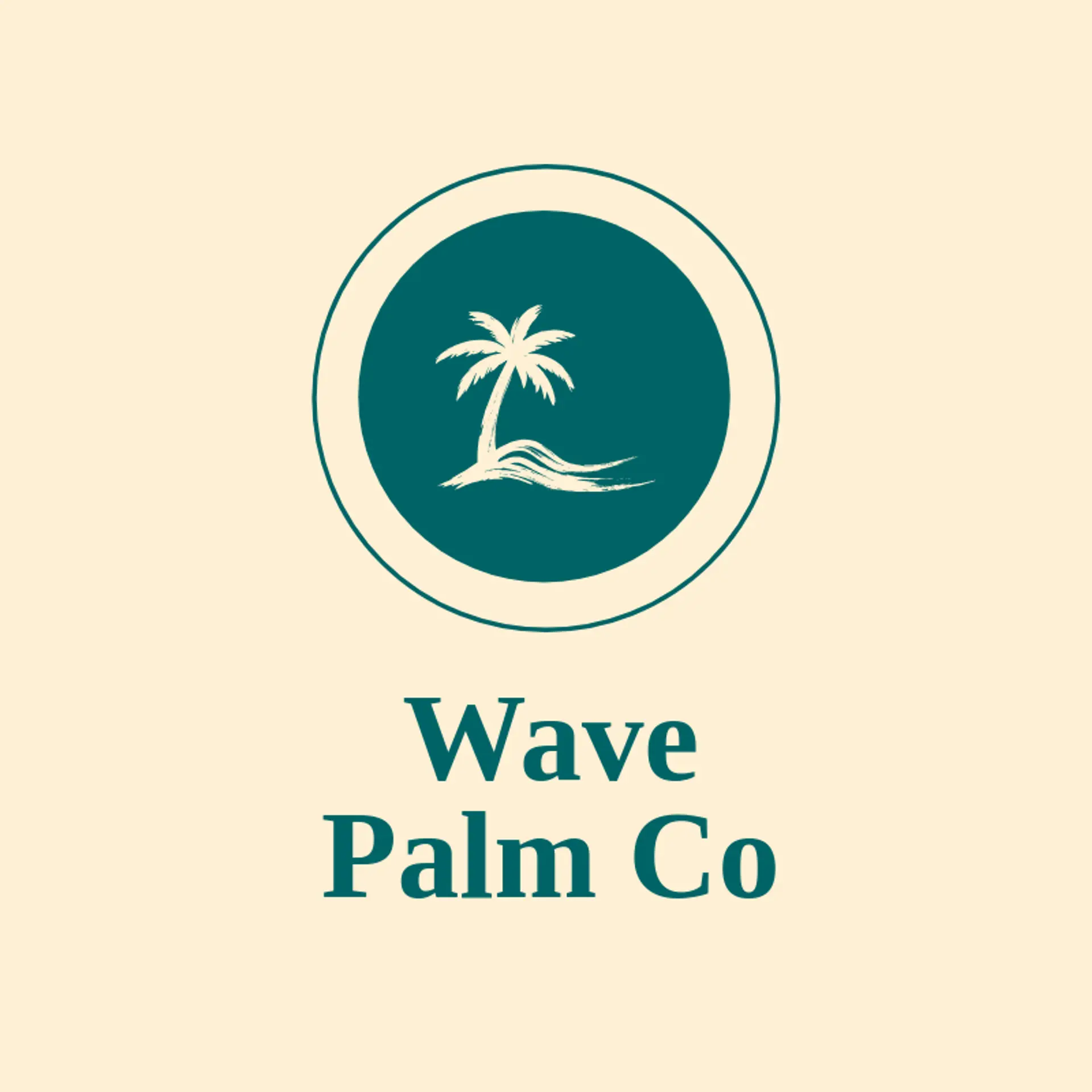 Wave Palm Co logo for palm tree