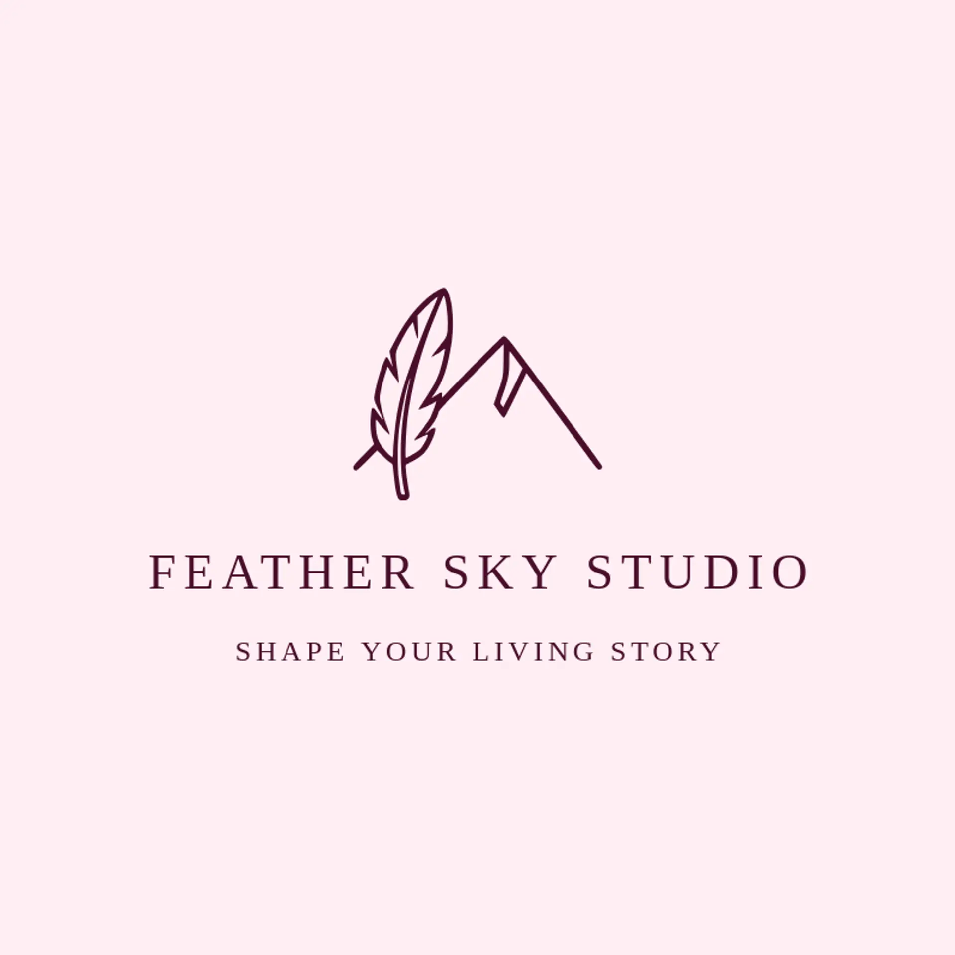 Feather Sky Studio logo for native american