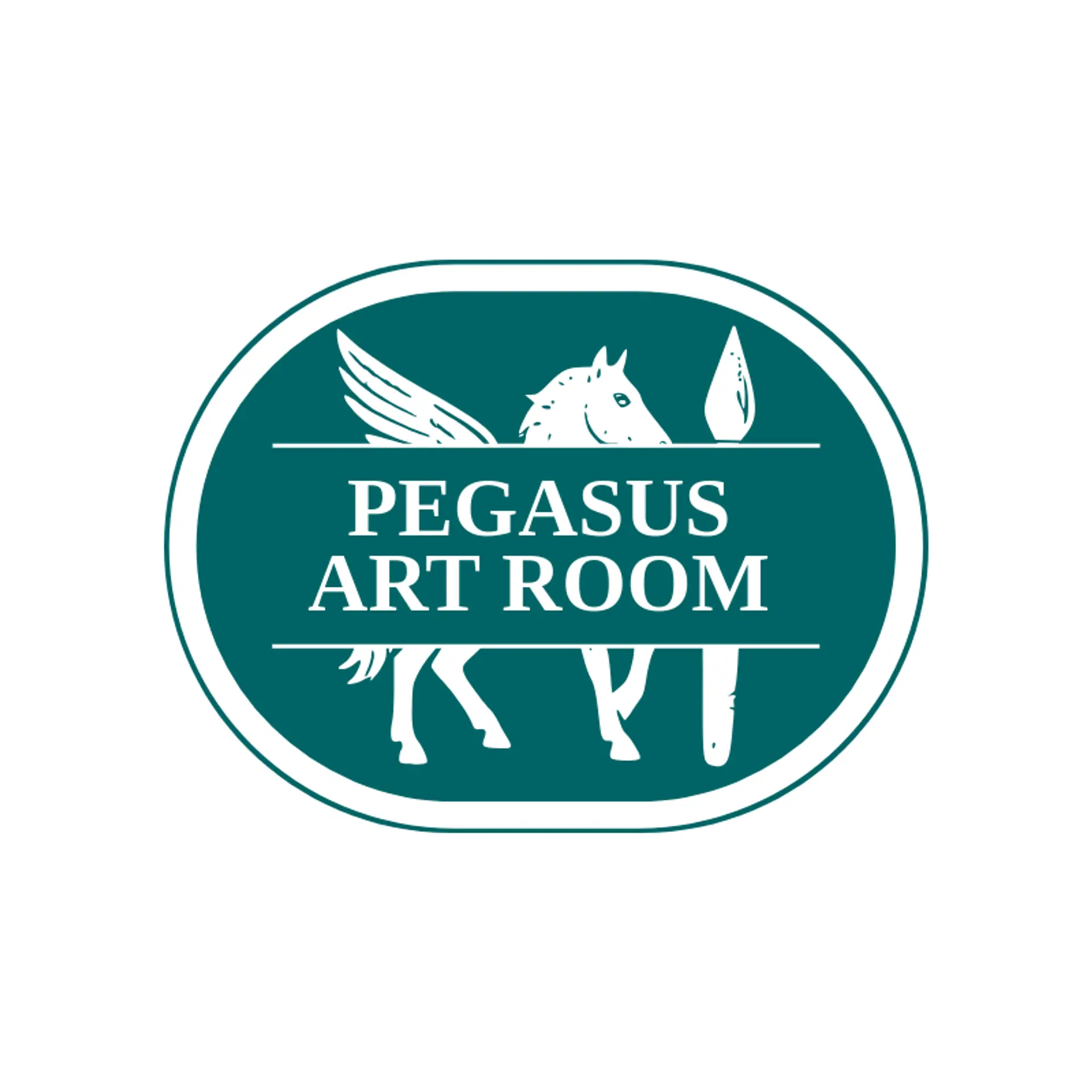 Pegasus Art Room logo for greek