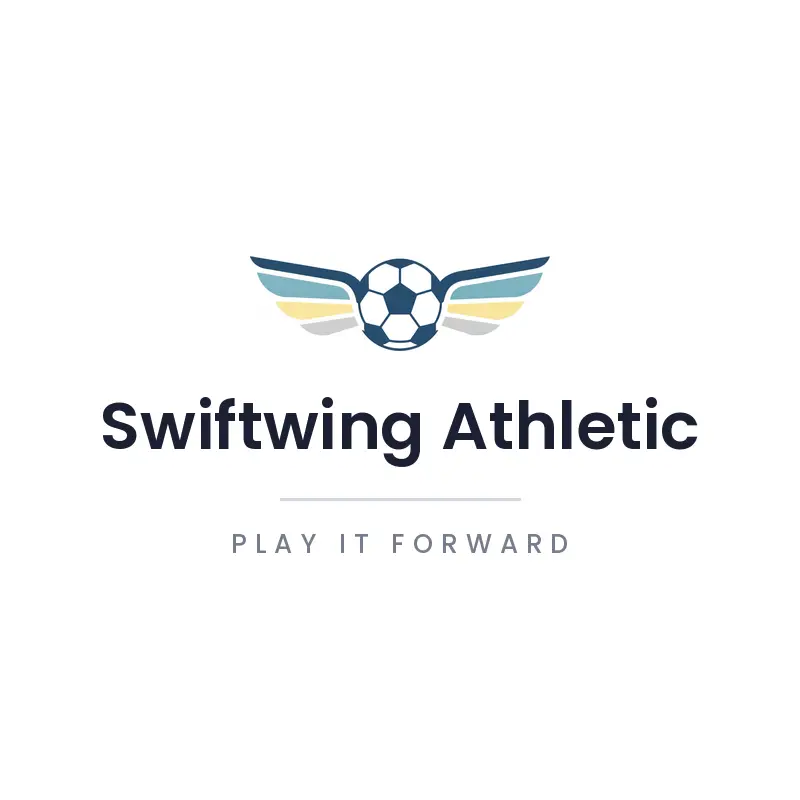 Ball with wings soccer team logo for Swiftwing Athletic