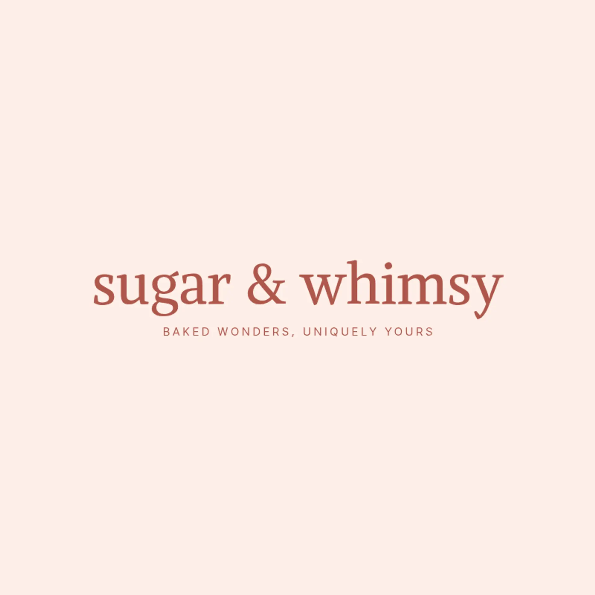Sugar & Whimsy logo for unique bakery