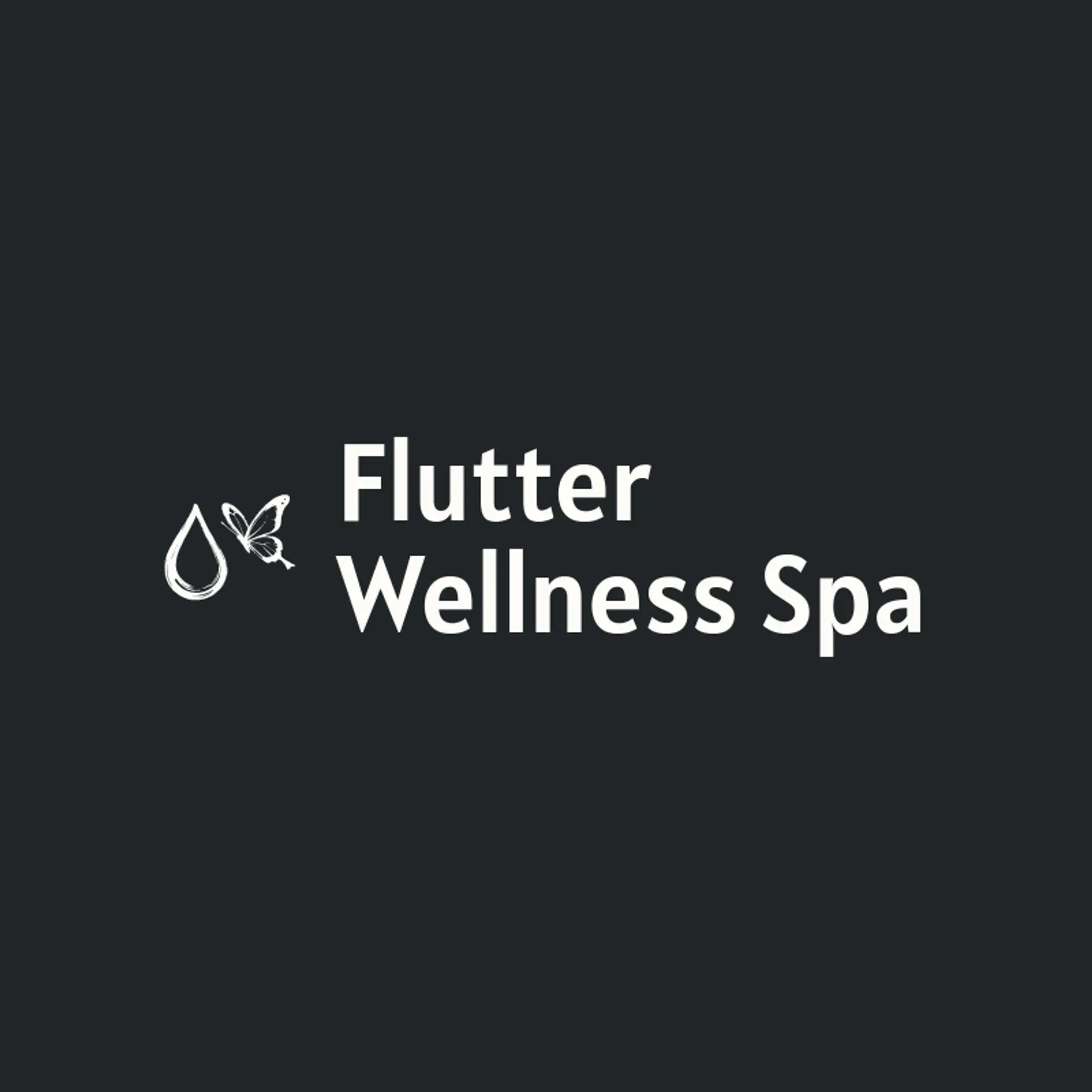 Flutter Wellness Spa logo for butterfly