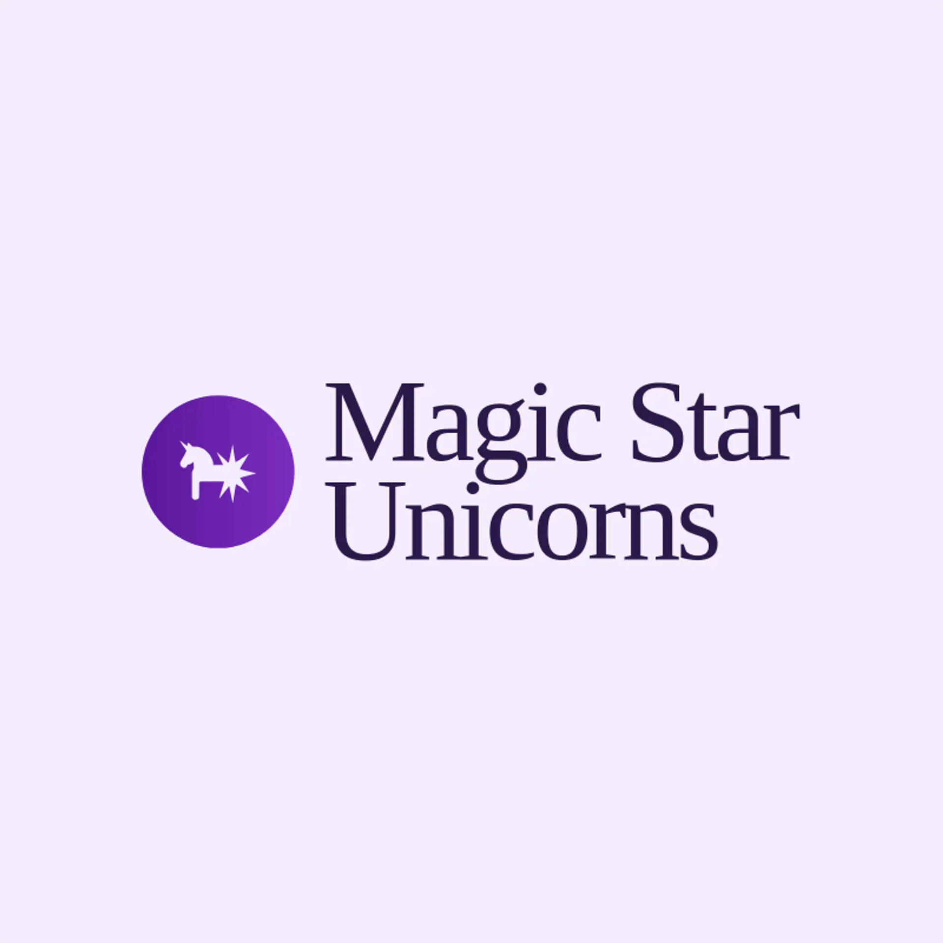 Magic Star Unicorns logo for unicorn