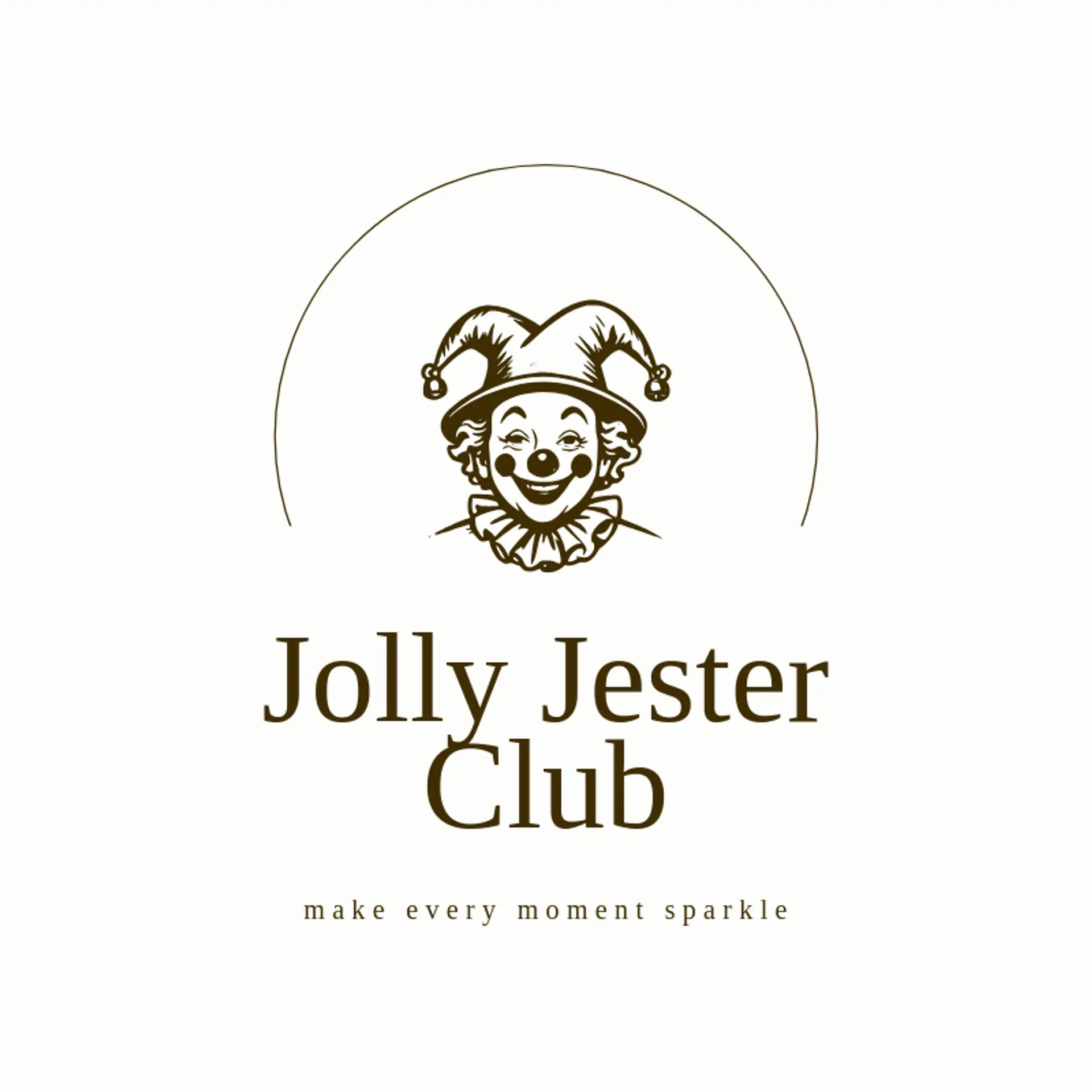 Jolly Jester Club logo for clown
