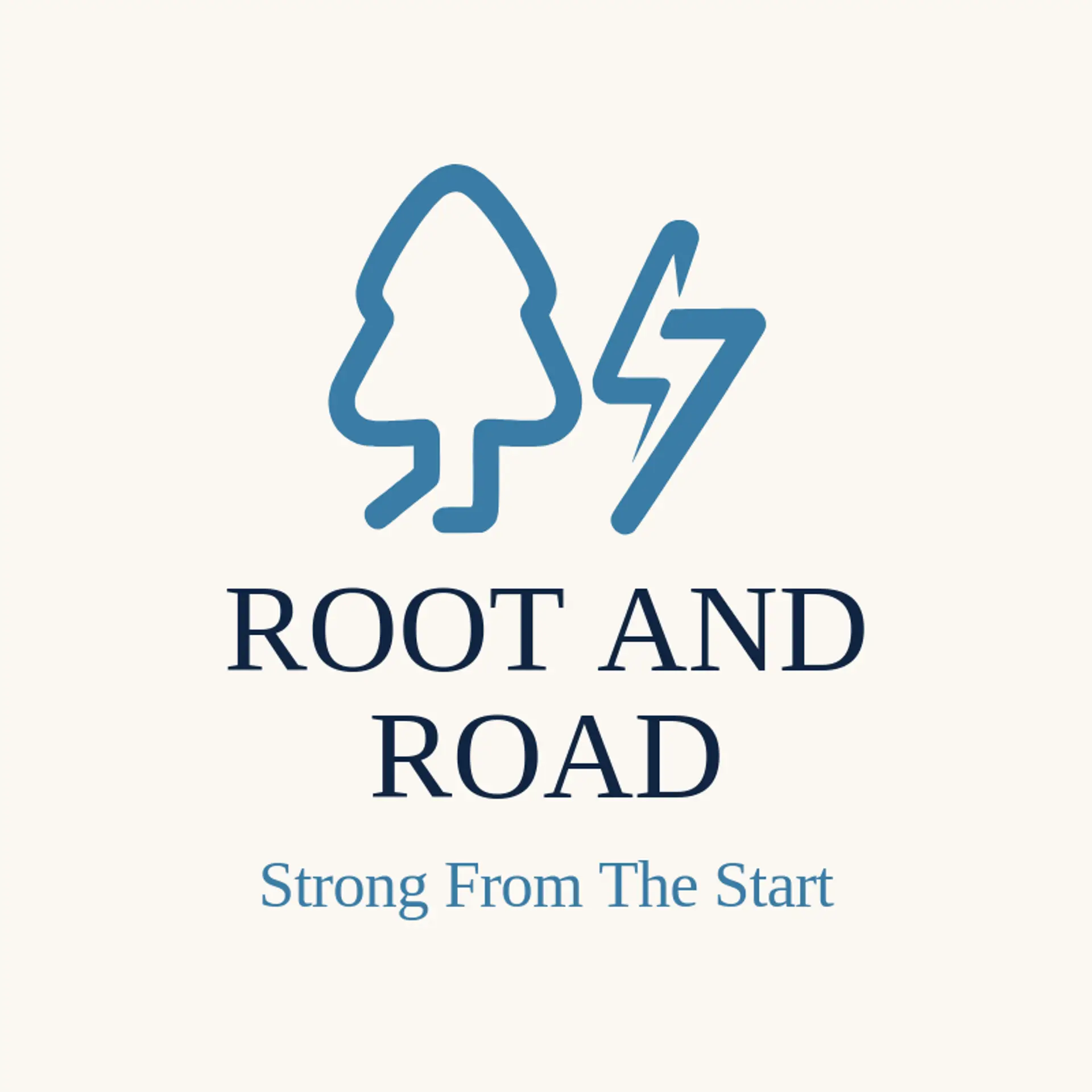 Root And Road logo for running