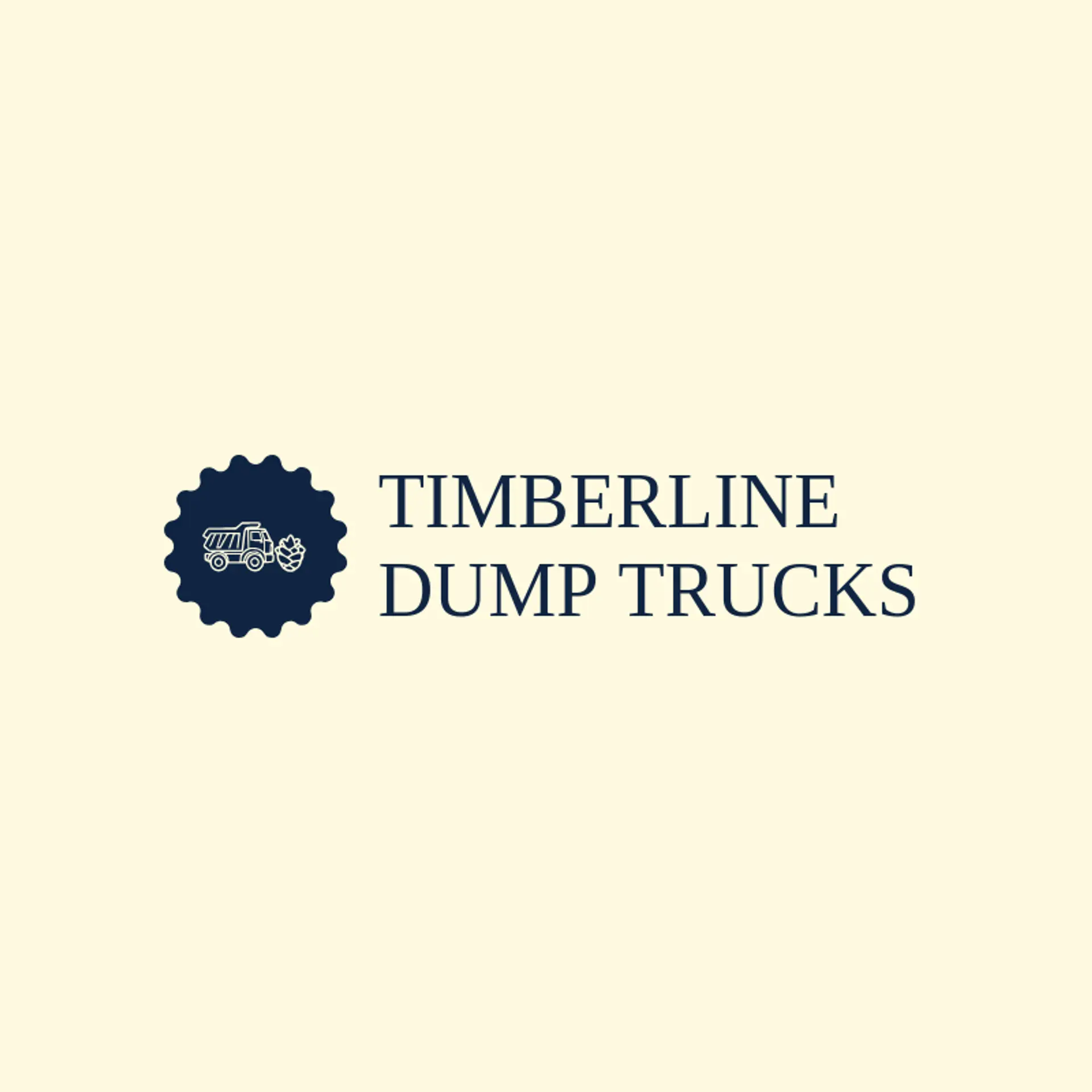 Timberline Dump Trucks logo for dump truck
