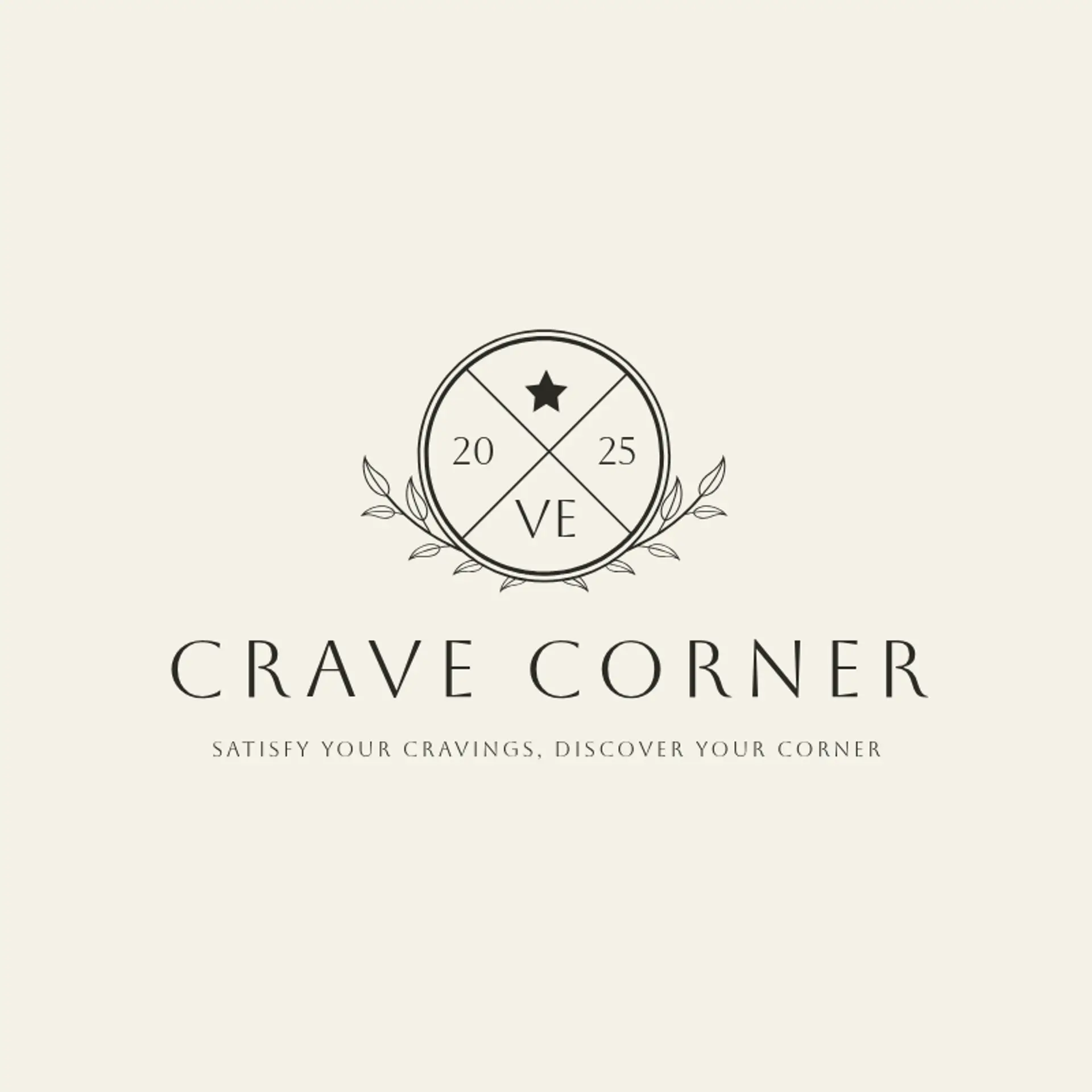 Crave Corner logo for cool restaurant