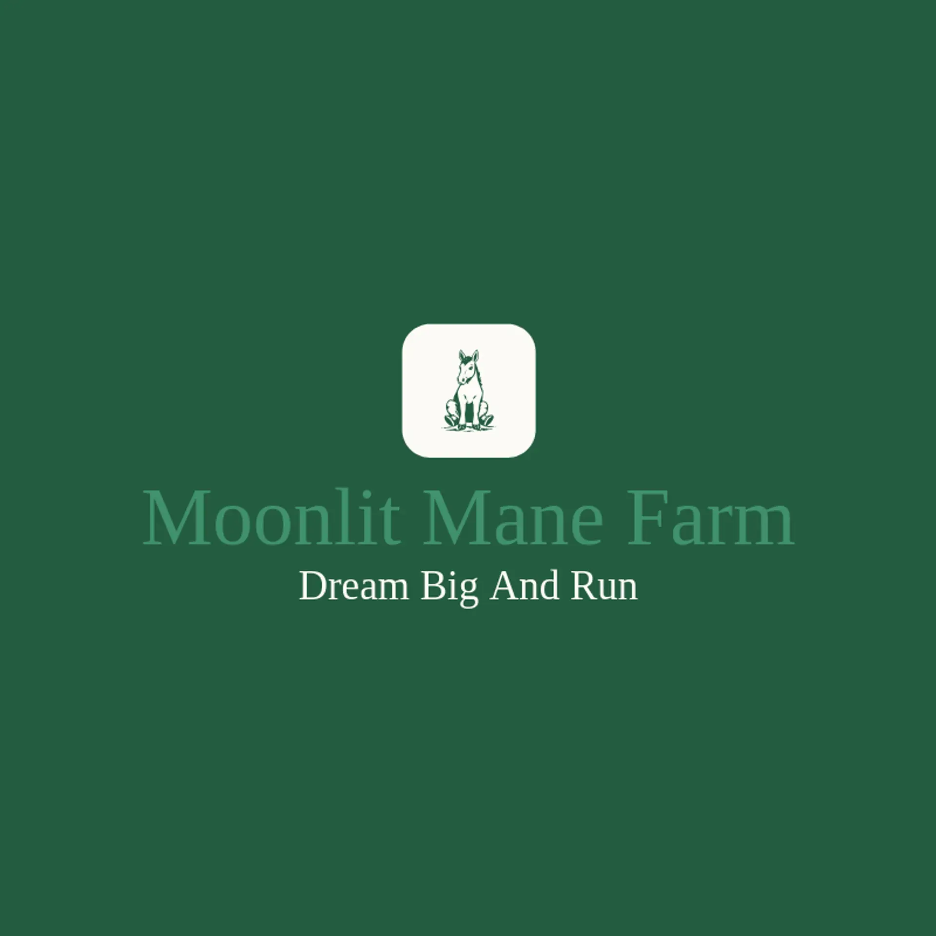 Moonlit Mane Farm logo for colt